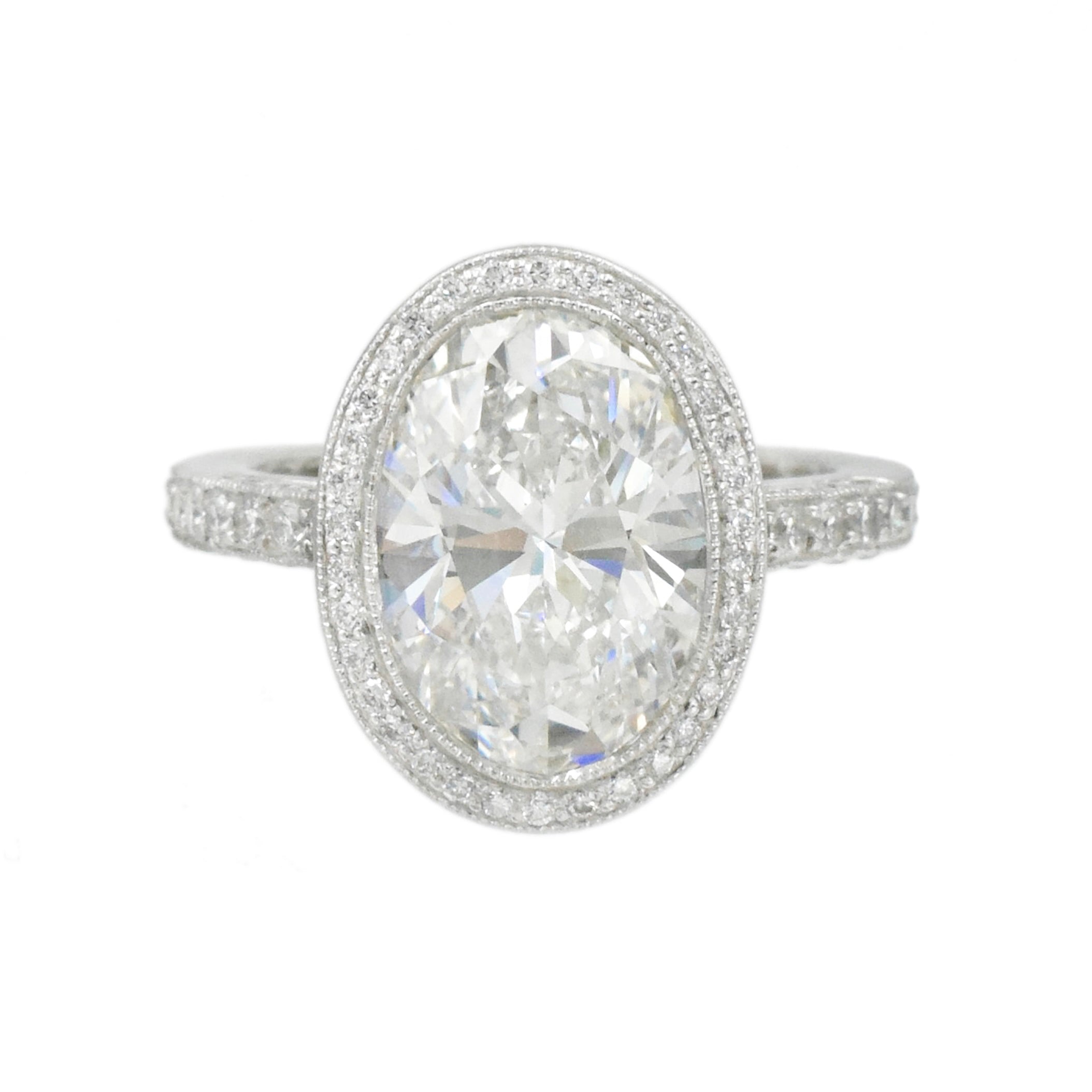 4.85ct. Oval Diamond Engagement Ring by Tiffany & Co.