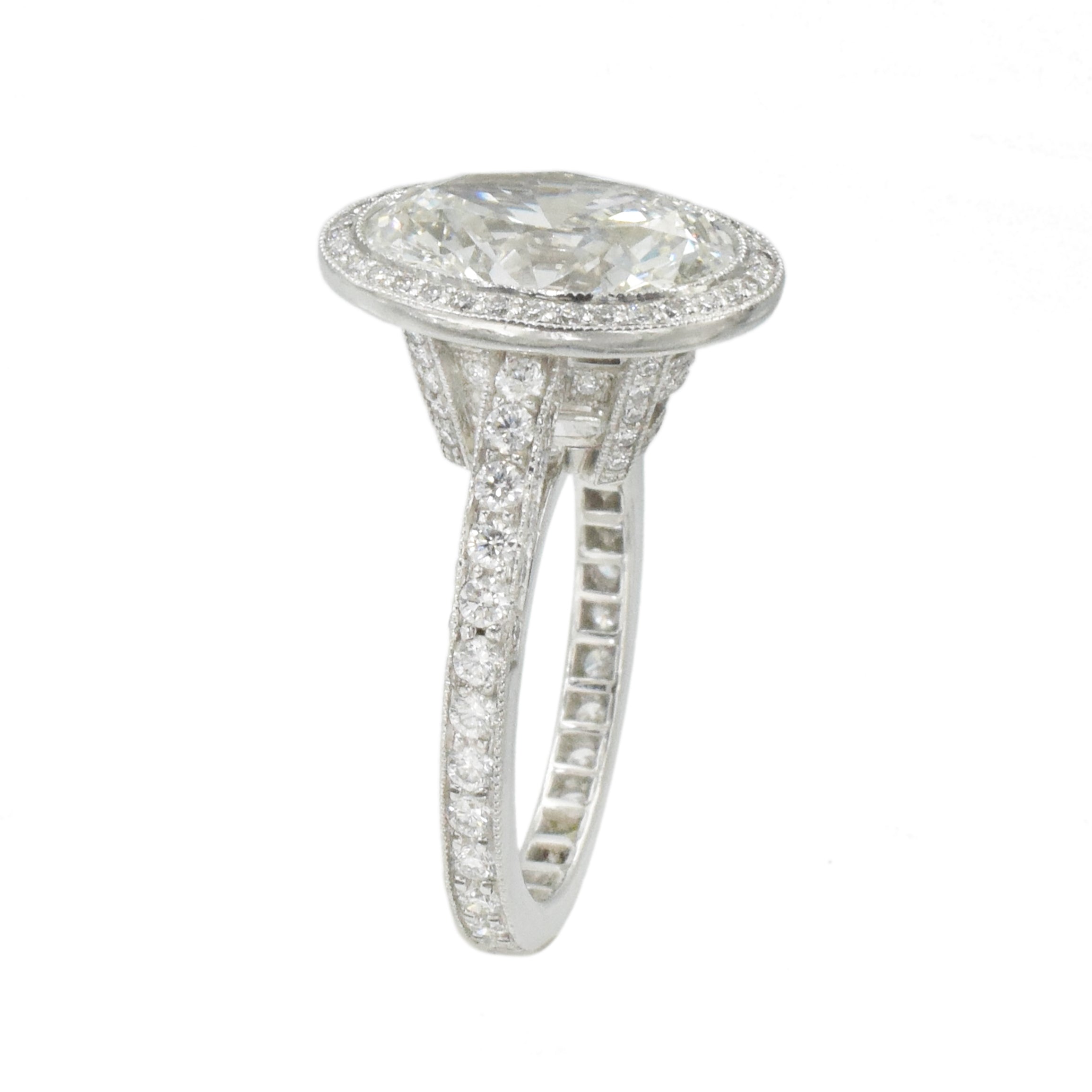 4.85ct. Oval Diamond Engagement Ring by Tiffany & Co.