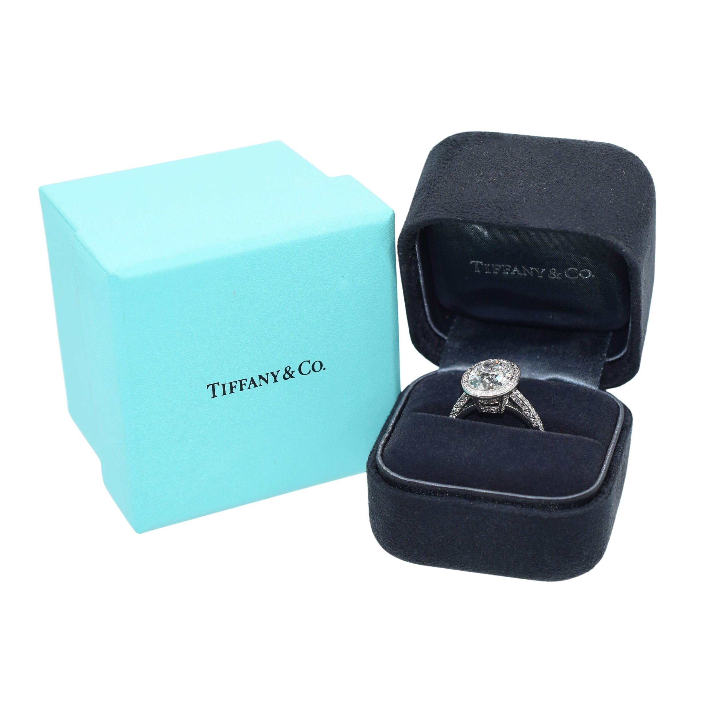 4.85ct. Oval Diamond Engagement Ring by Tiffany & Co.