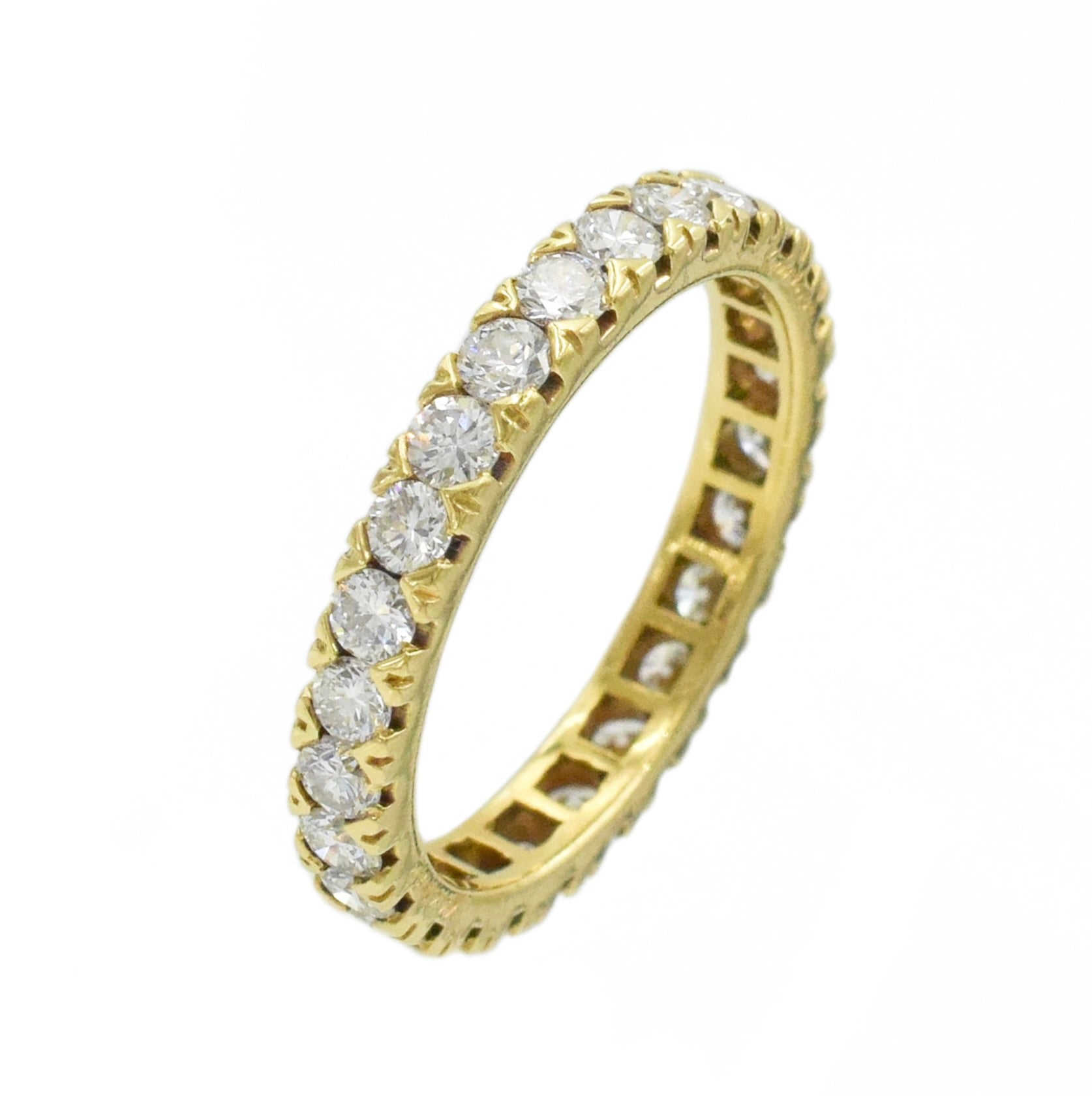 Cartier 1.55ct Round Diamond Eternity Band in 18K Yellow Gold