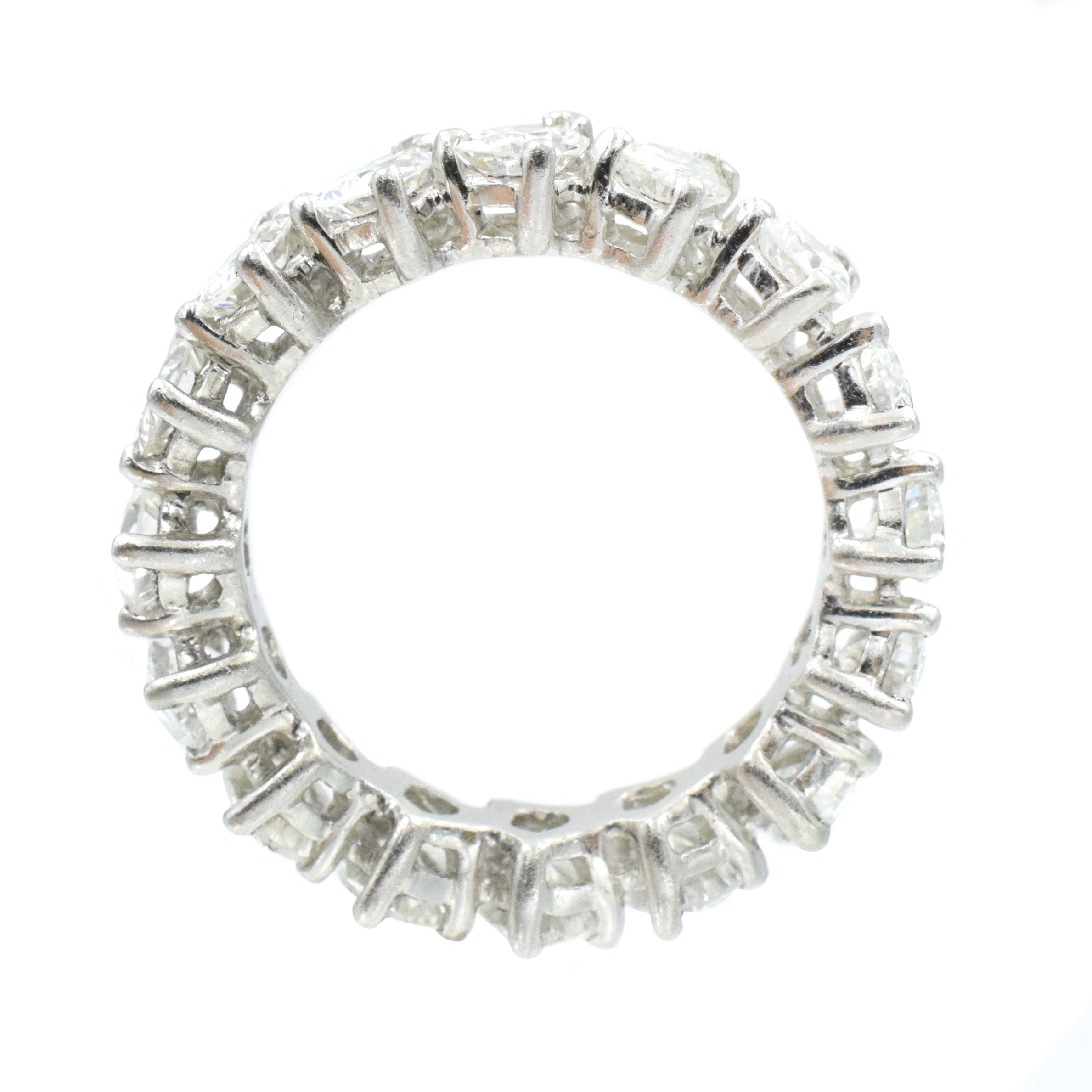 3.20ct Pear Shape Diamond Eternity Band in Platinum