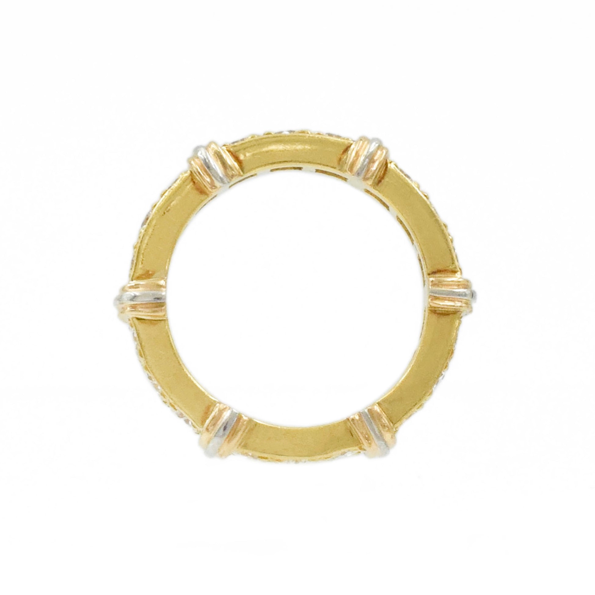 1.35ct Round Diamond Eternity Band in 18k Two-Tone Gold