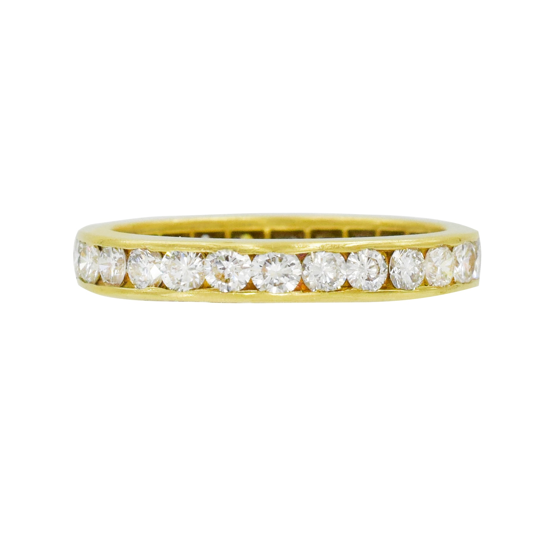 1.40ct Round Diamond Eternity Band in 18K Yellow Gold