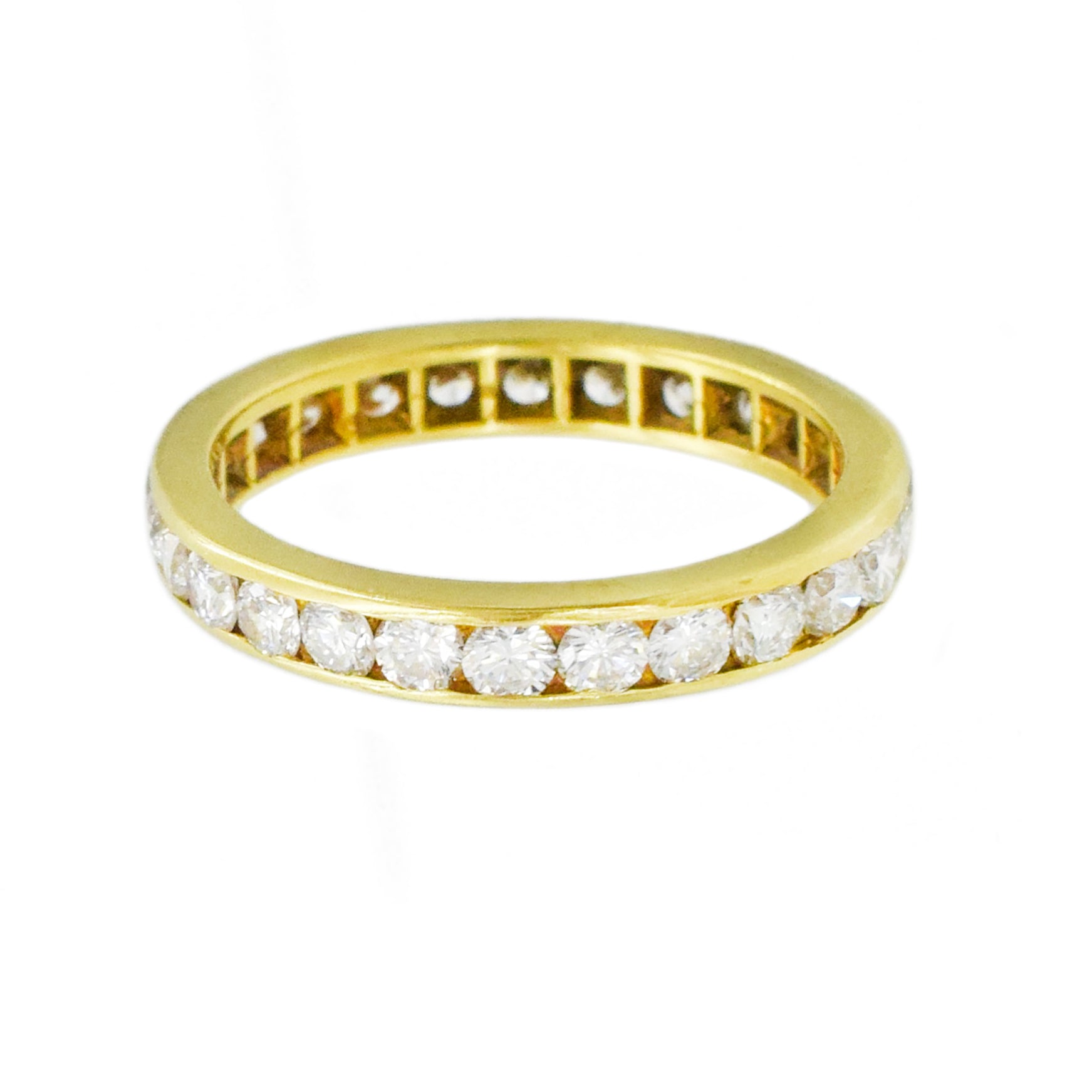 1.40ct Round Diamond Eternity Band in 18K Yellow Gold
