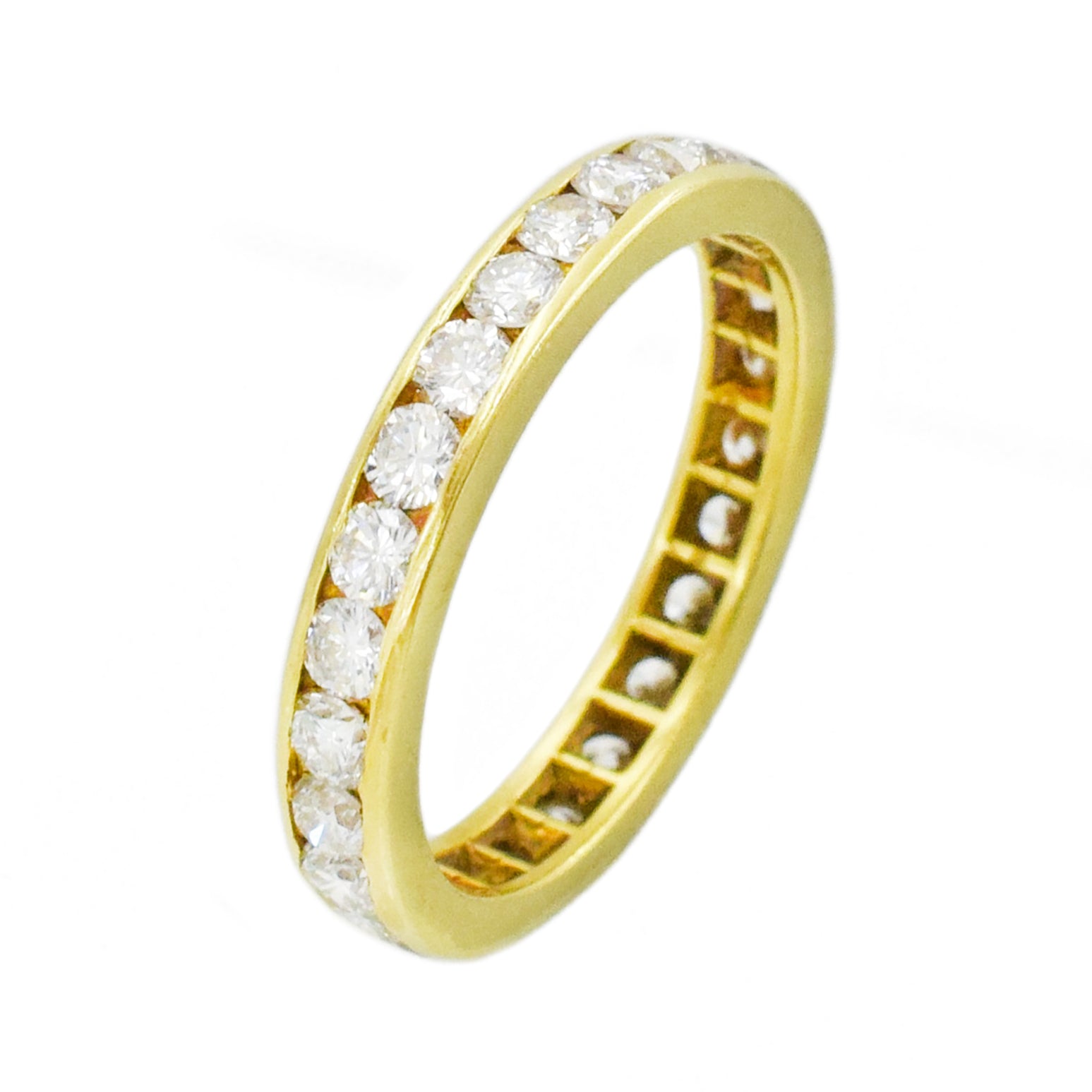 1.40ct Round Diamond Eternity Band in 18K Yellow Gold