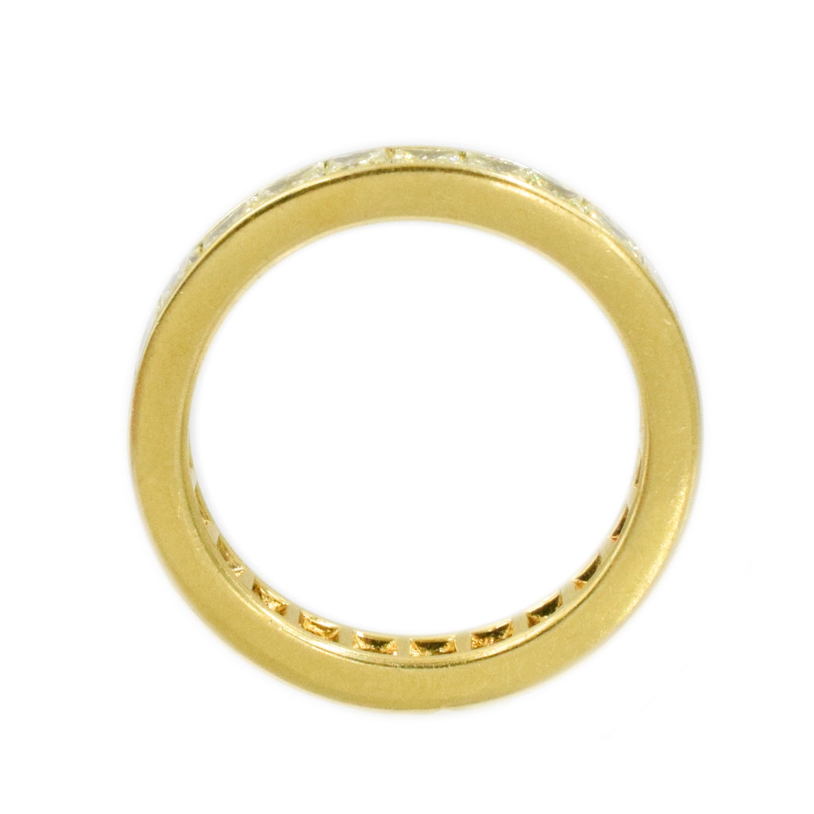 3.00ct Natural Fancy Yellow Princess Cut Diamond Eternity Band