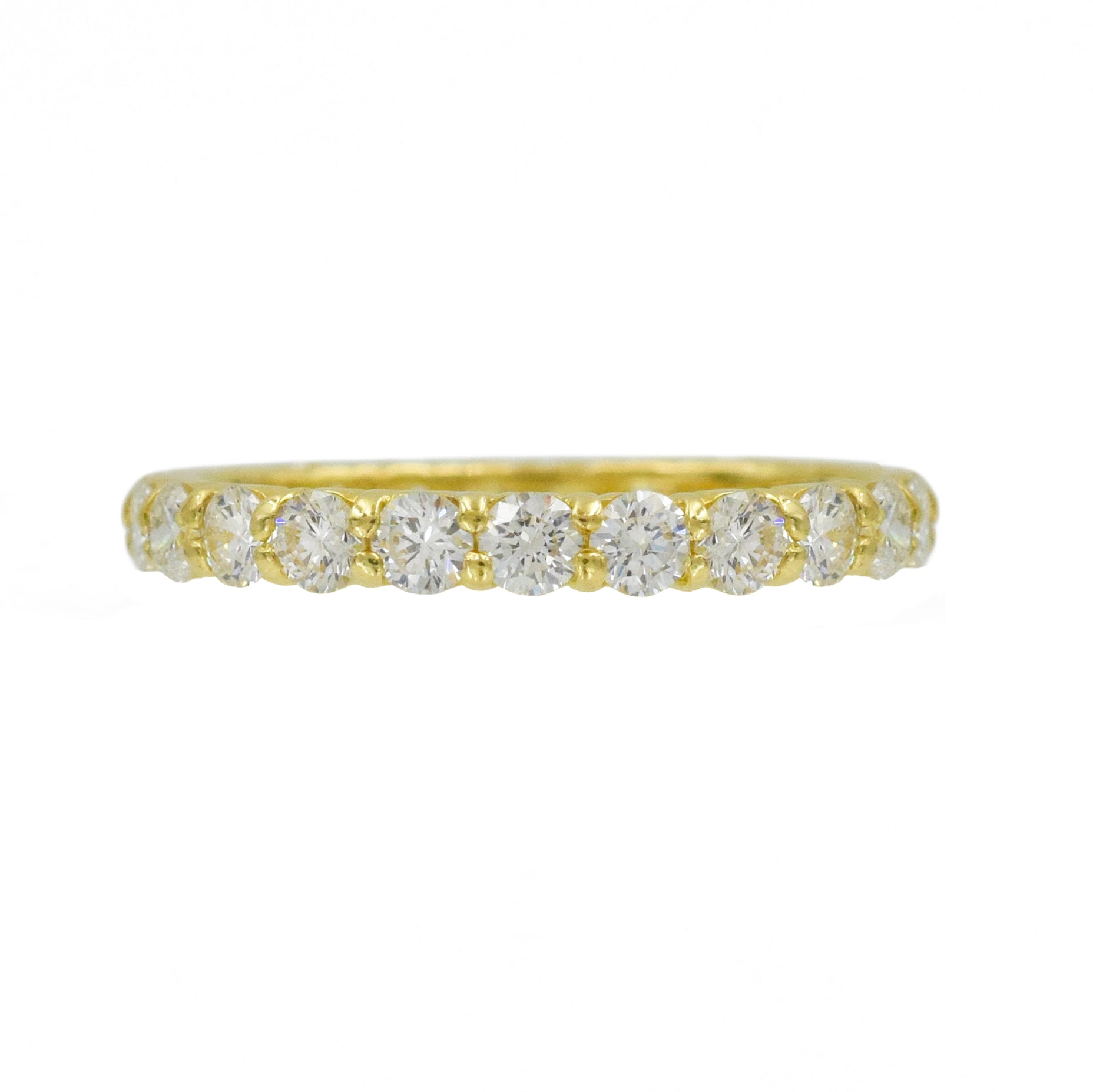 1ct Round Diamond Eternity Band in 18K Yellow Gold