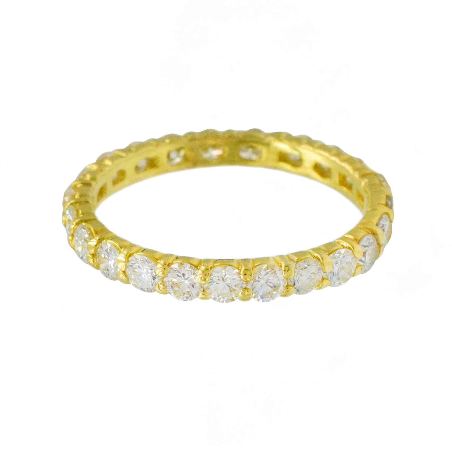 1ct Round Diamond Eternity Band in 18K Yellow Gold