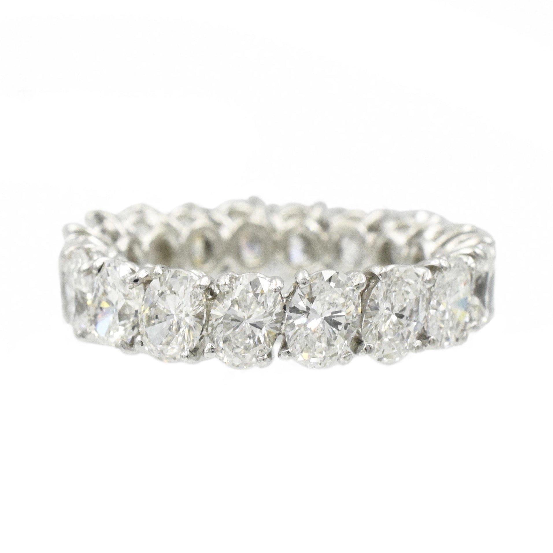 5.05ct Oval Cut Diamond Eternity Wedding & Anniversary Band