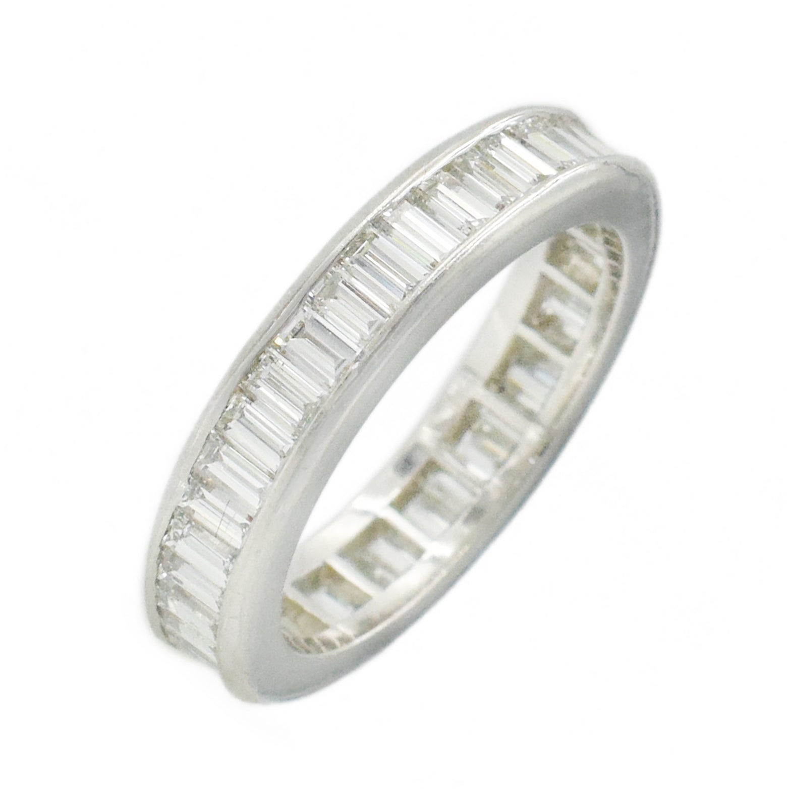 2.02ct Baguette Cut Diamond Eternity Band in Platinum