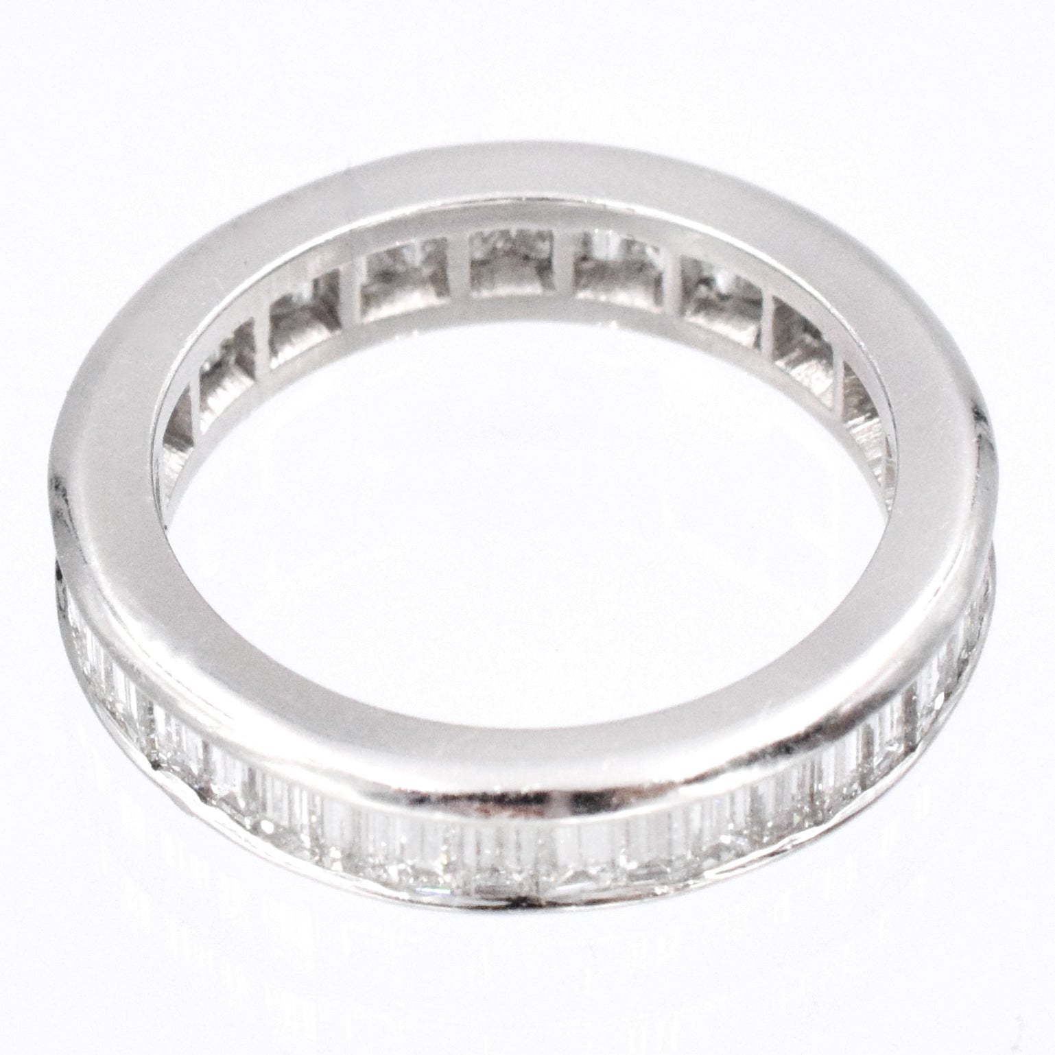 2.02ct Baguette Cut Diamond Eternity Band in Platinum