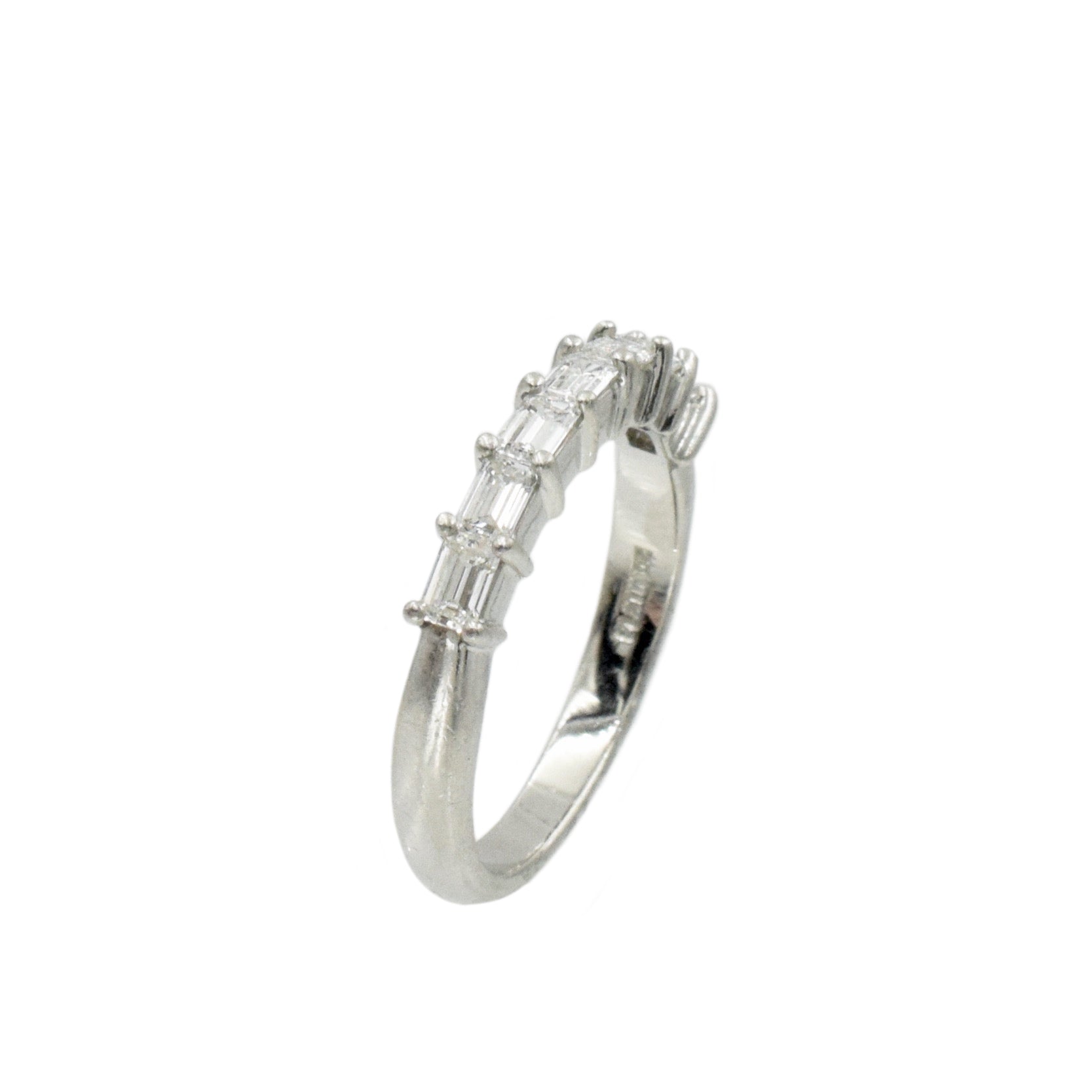 0.65ct Baguette Diamond Band in Platinum