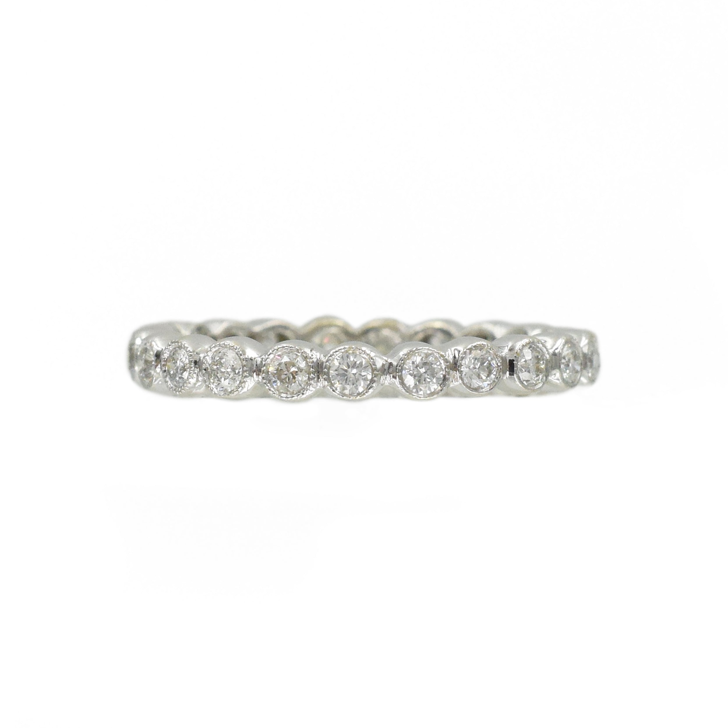 0.46ct Diamond Eternity Band in 18K White Gold