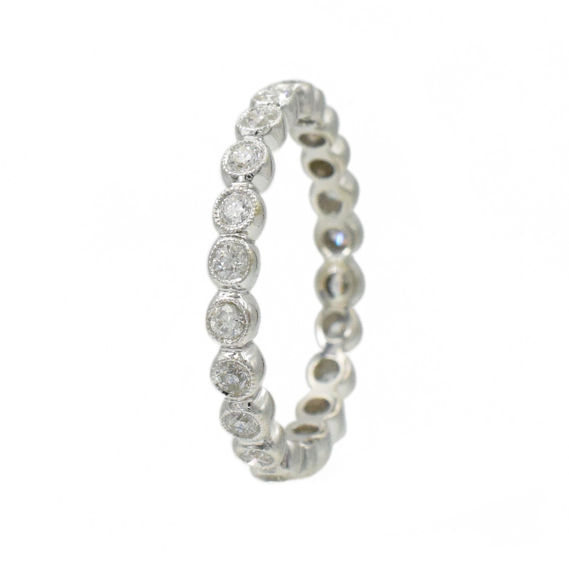 0.46ct Diamond Eternity Band in 18K White Gold