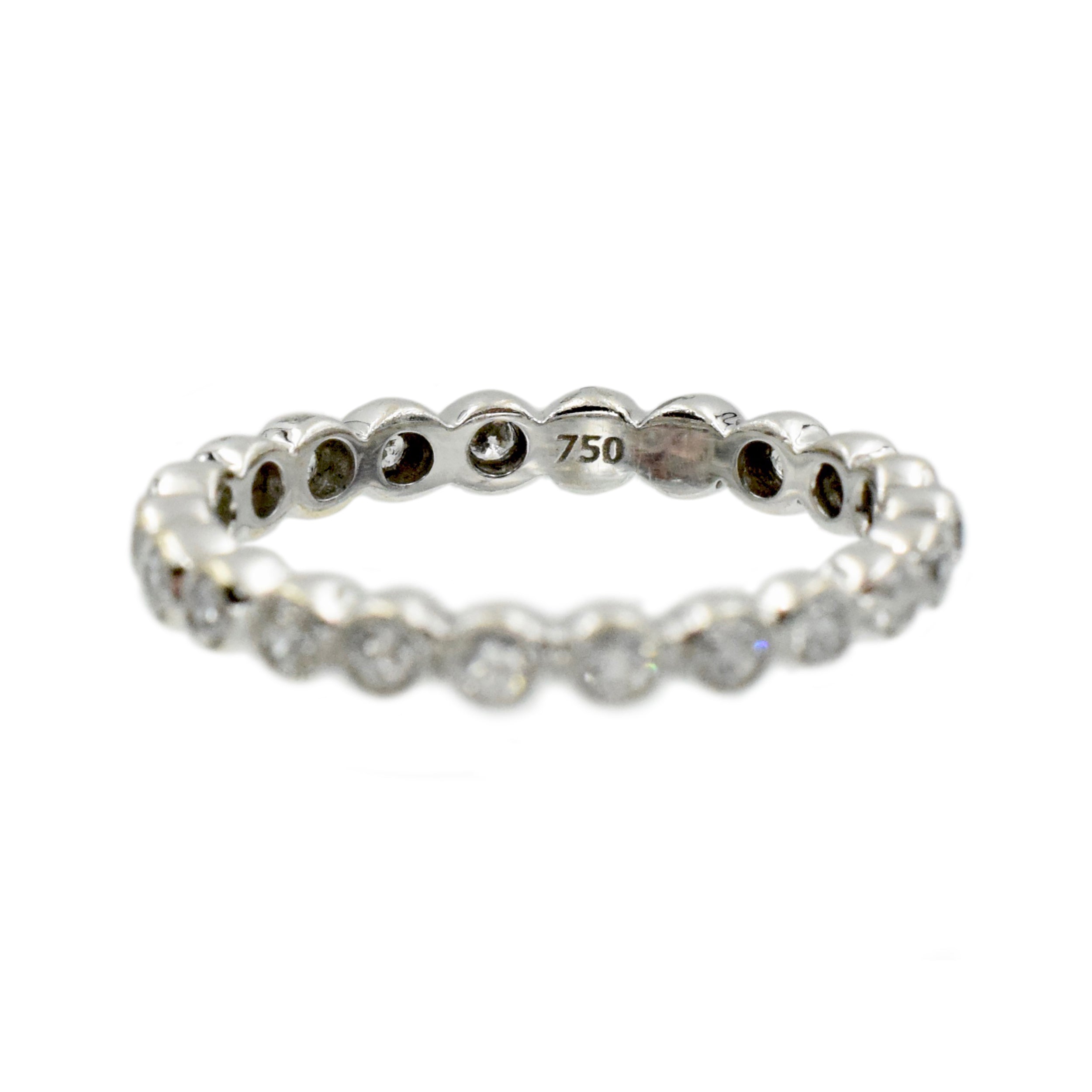 0.46ct Diamond Eternity Band in 18K White Gold