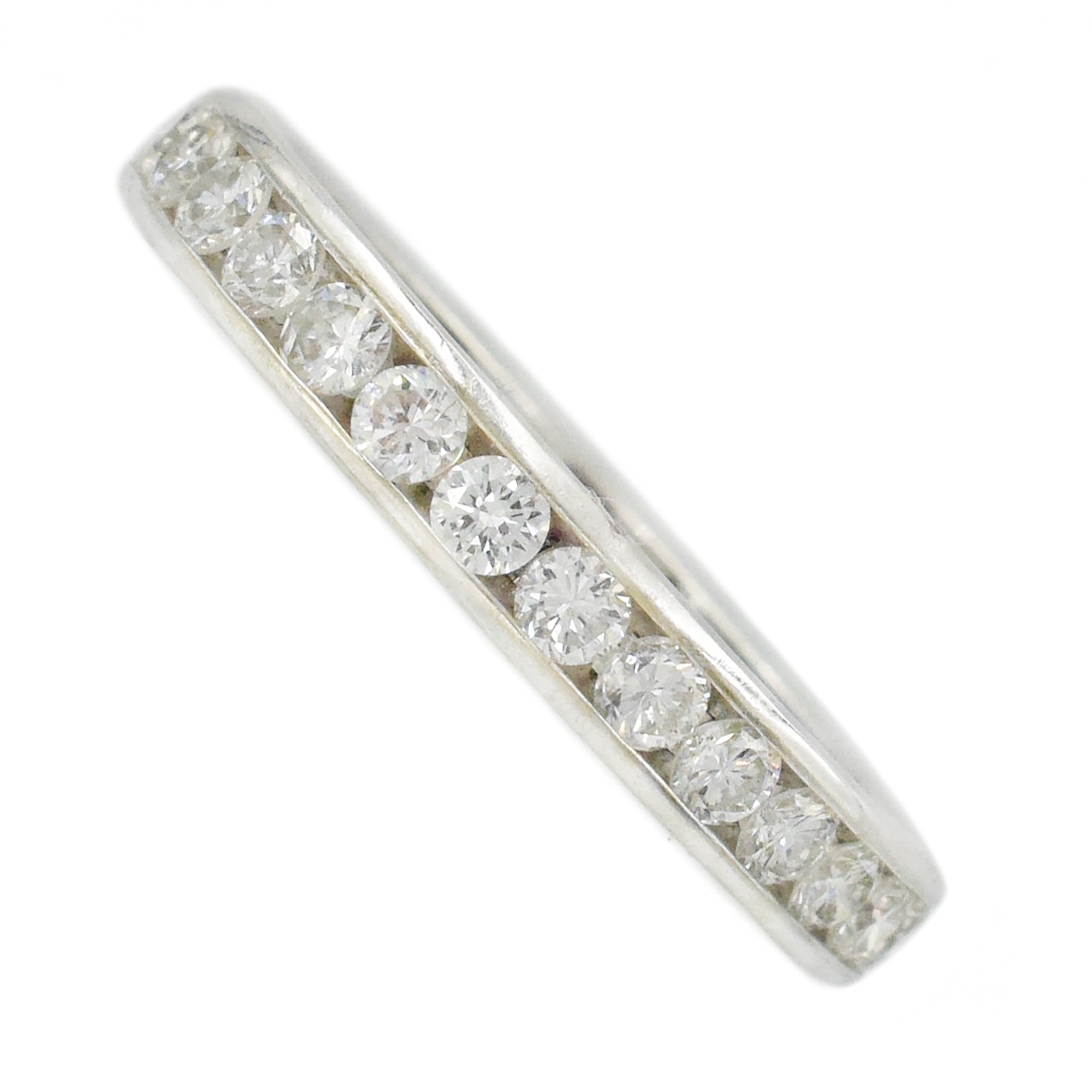 0.90ct Diamond Eternity Wedding Band in 14k White Gold