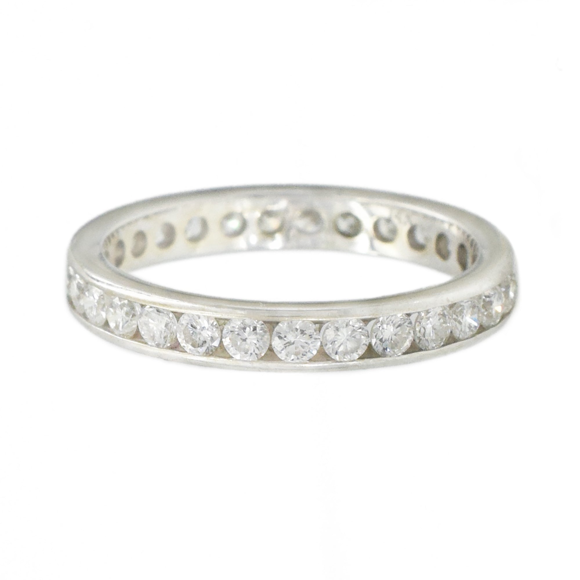 0.90ct Diamond Eternity Wedding Band in 14k White Gold