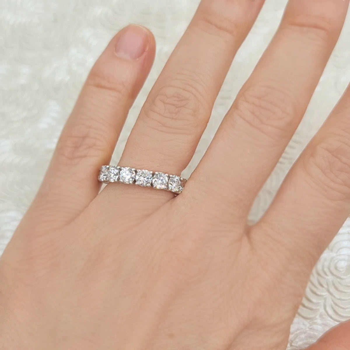 4.89ct Round Diamond Eternity Band by Graff