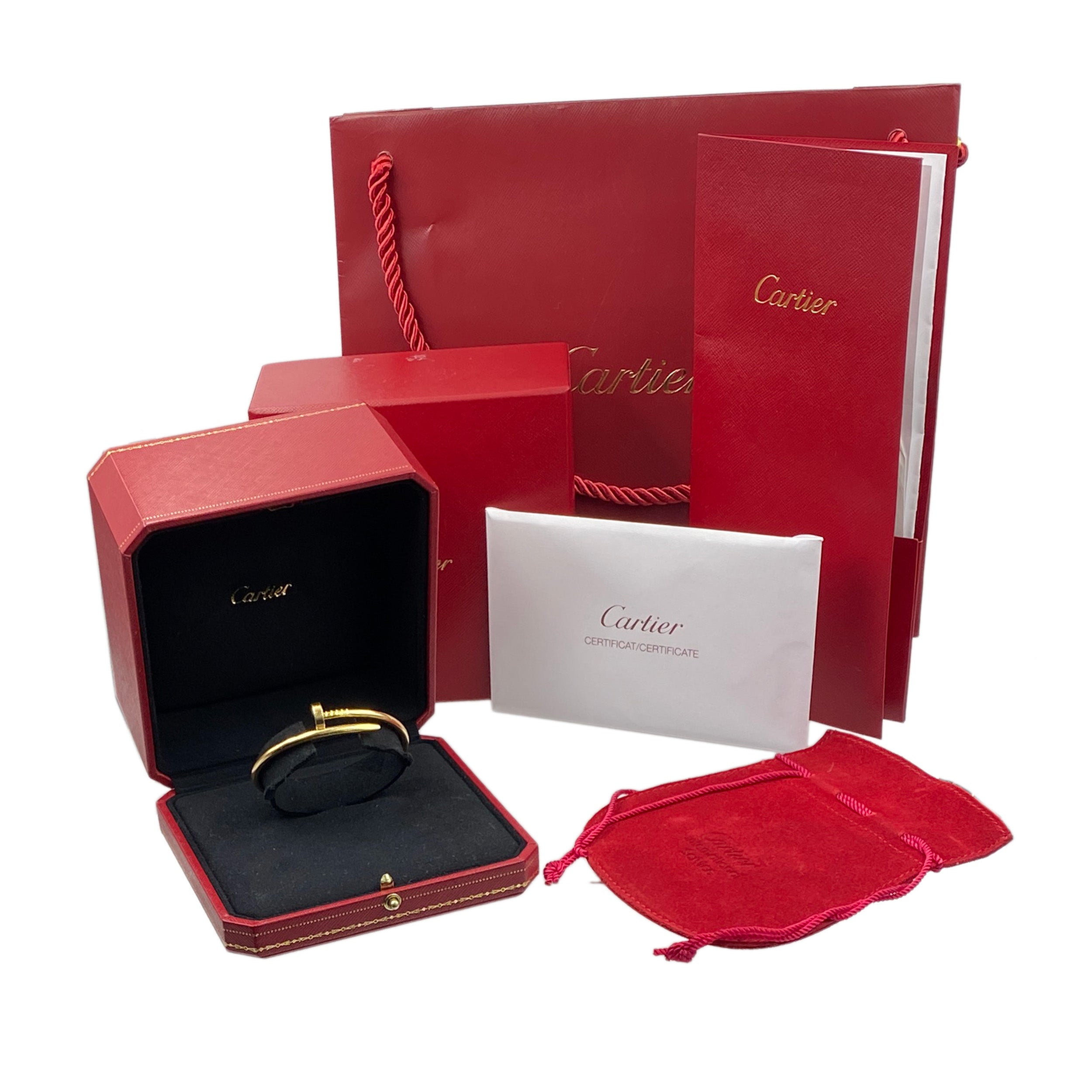 Cartier 'Just Un Clou' Bracelet In 18k Yellow Gold, Size 16