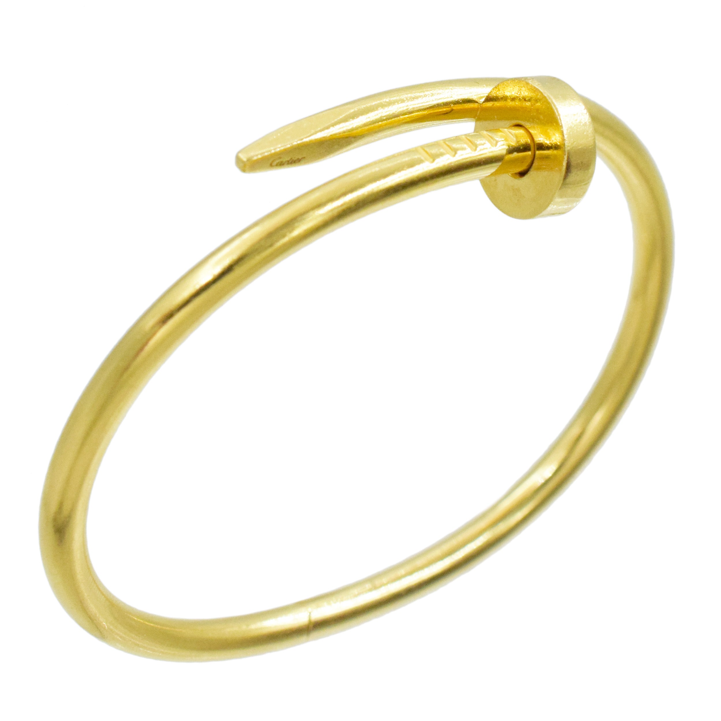 Cartier 'Just Un Clou' Bracelet In 18k Yellow Gold, Size 16