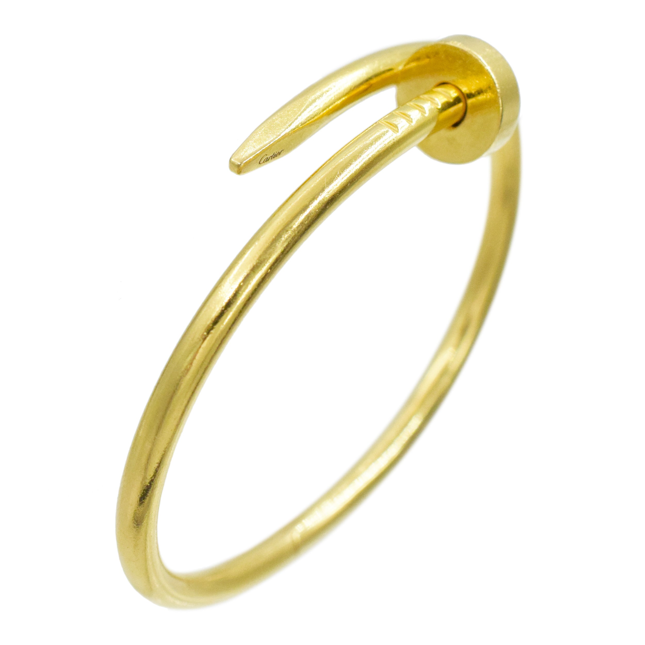 Cartier 'Just Un Clou' Bracelet In 18k Yellow Gold, Size 16