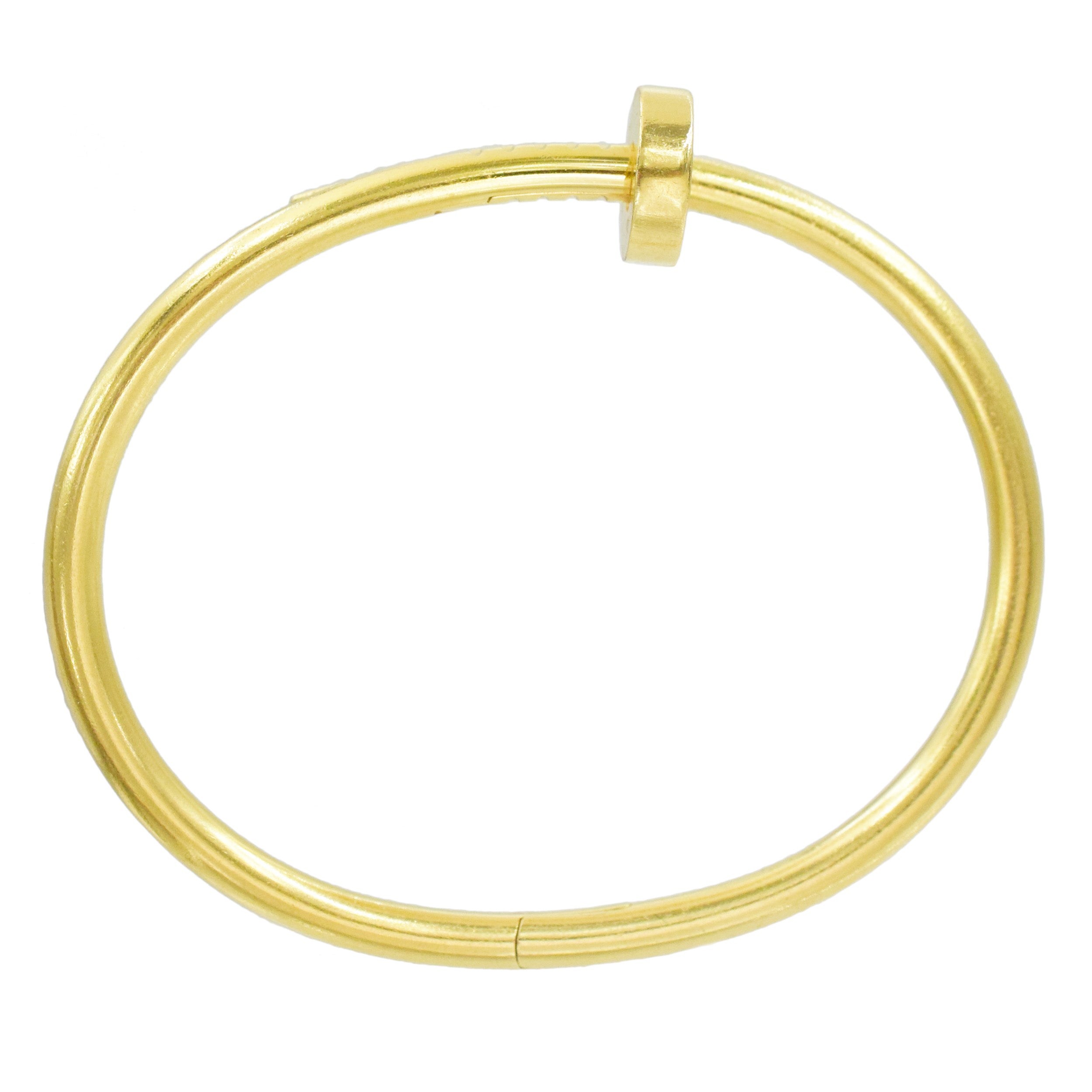 Cartier 'Just Un Clou' Bracelet In 18k Yellow Gold, Size 16