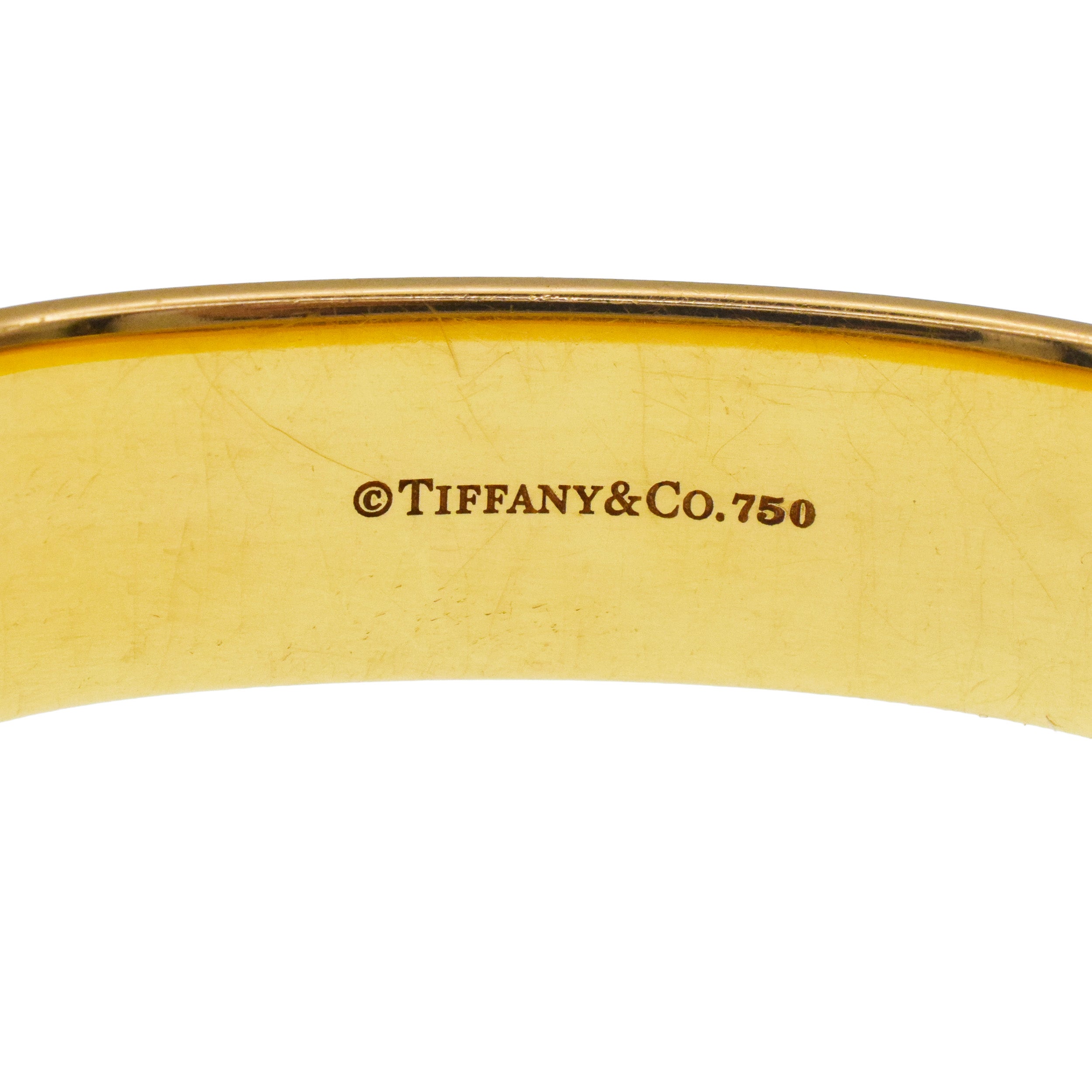 Tiffany&Co. 1837 Square Bangle Bracelet In 18k Yellow Gold