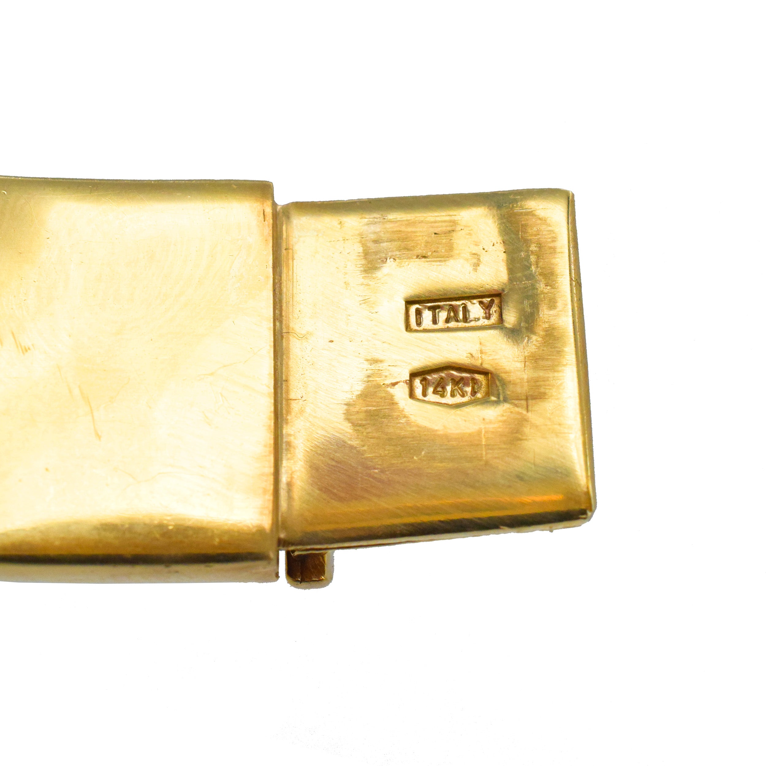 14k Yellow Gold Hinged Bangle Bracelet