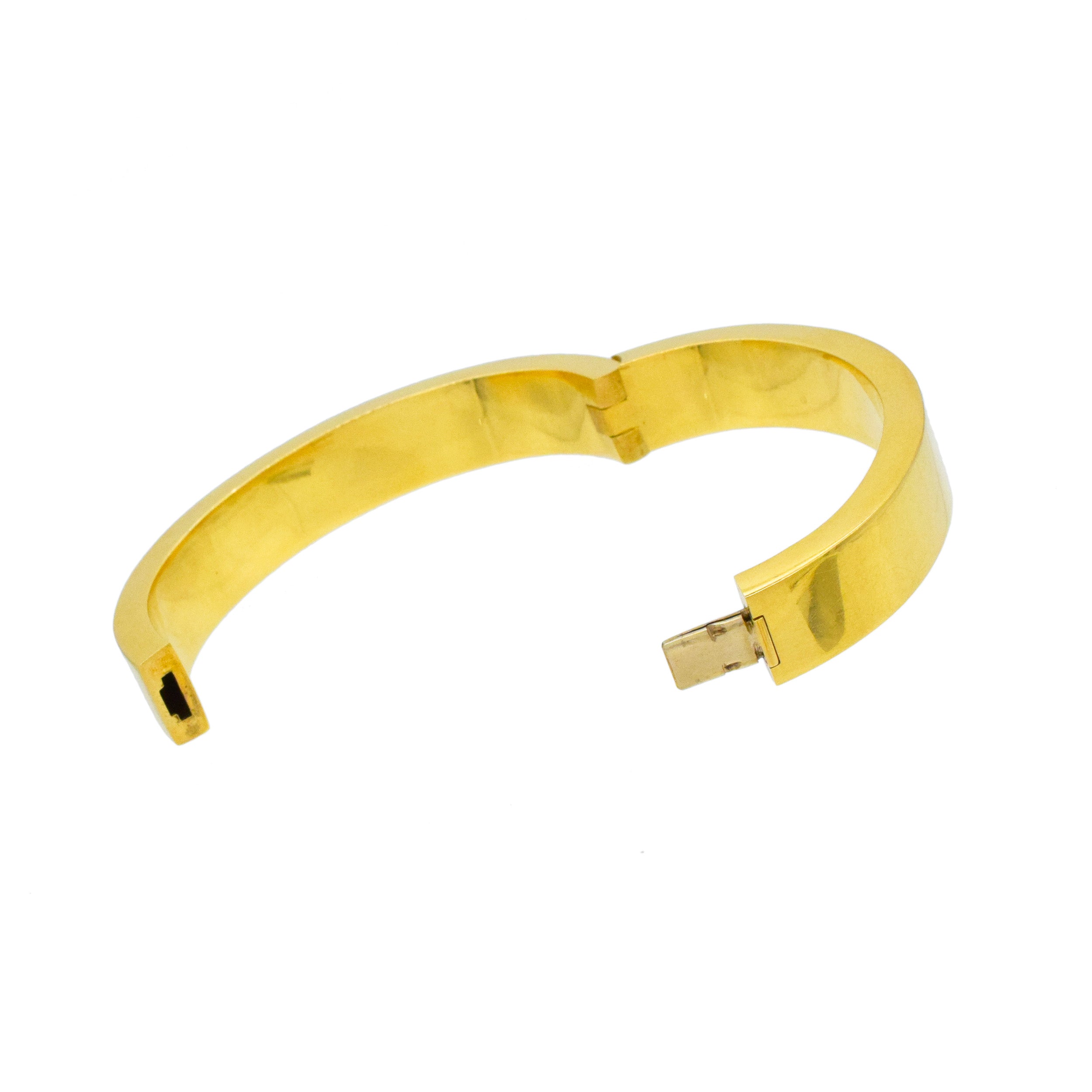 Weingrill 18k Yellow Gold Hinged Bangle Bracelet
