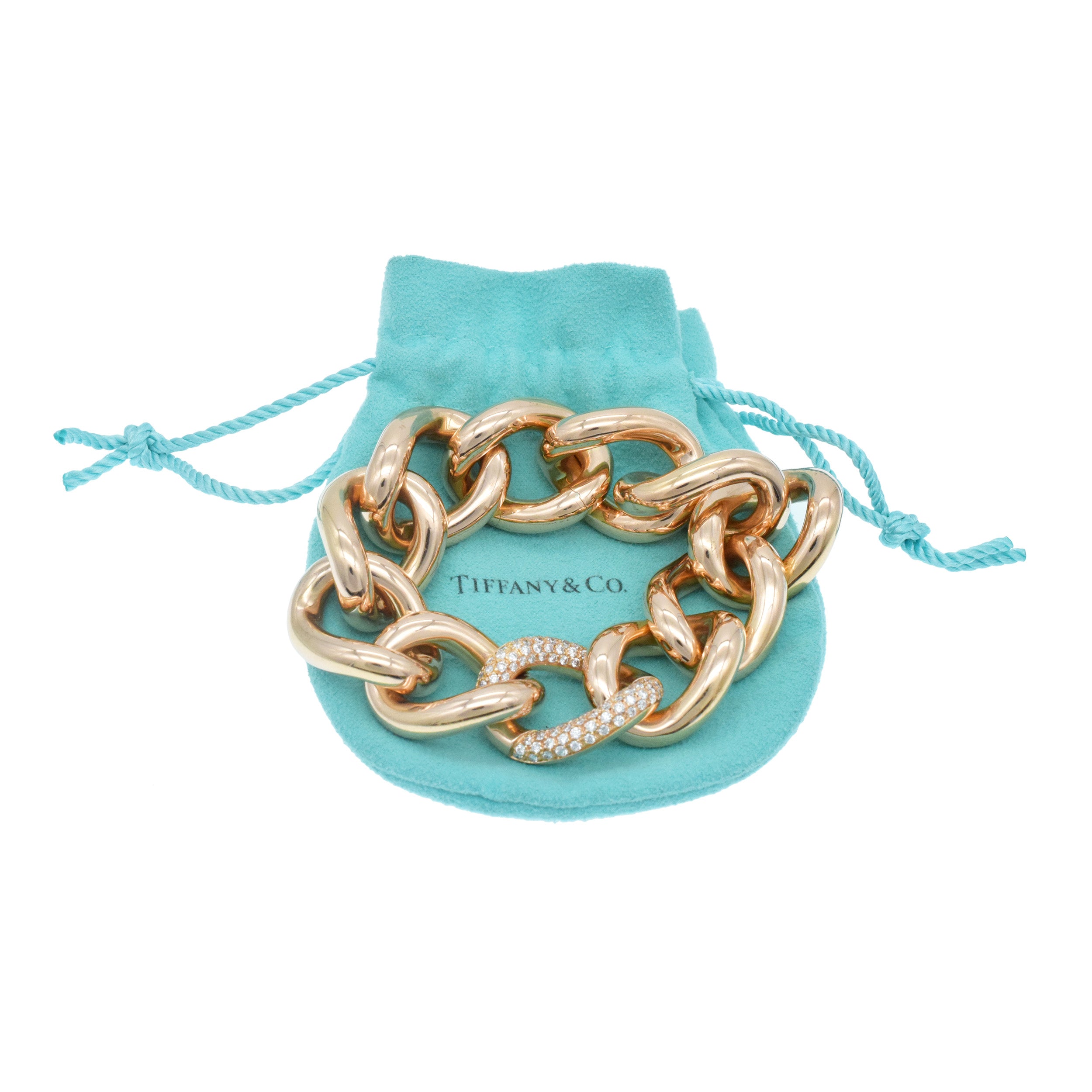 Tiffany & Co. Diamond and 18k Rose Gold Bracelet