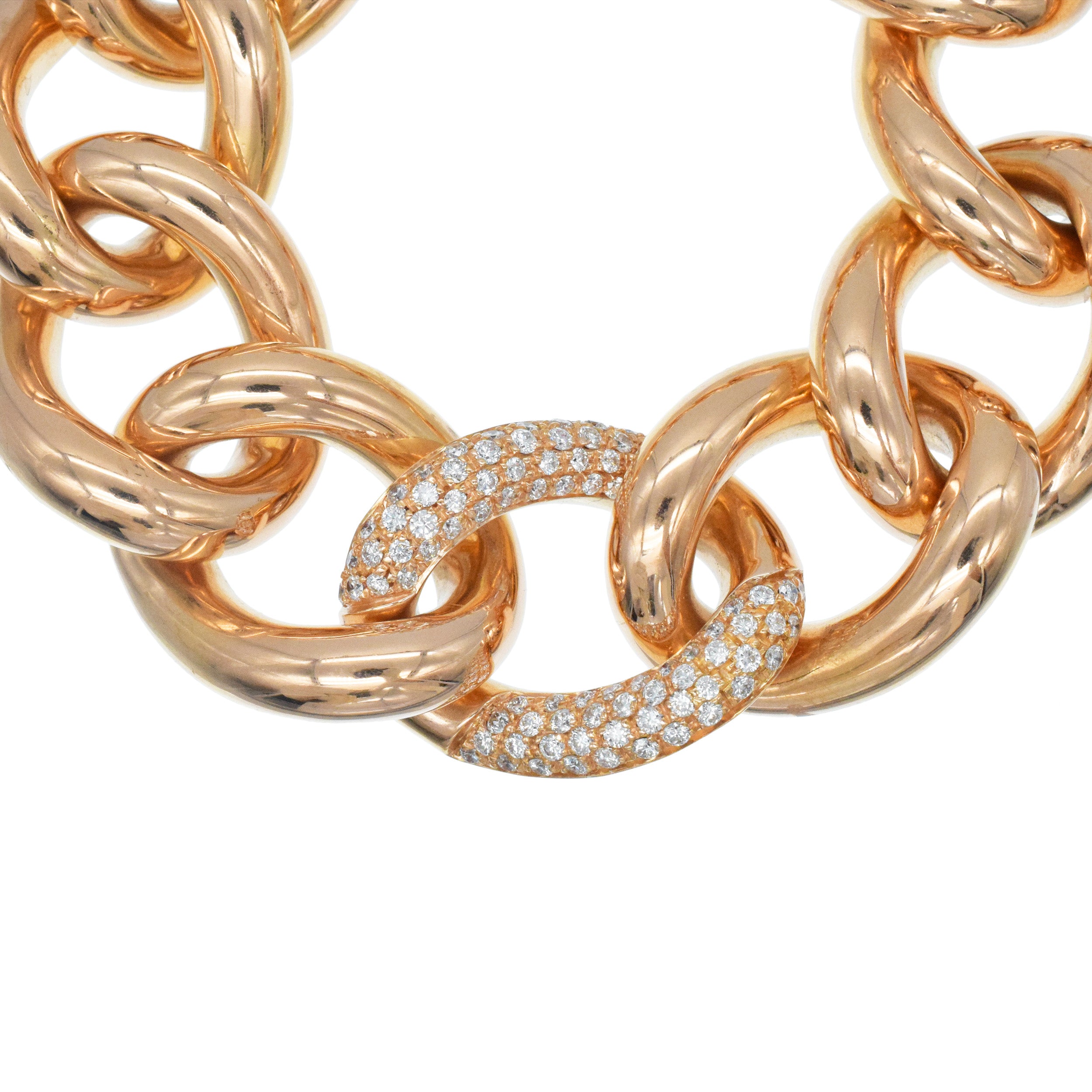 Tiffany & Co. Diamond and 18k Rose Gold Bracelet