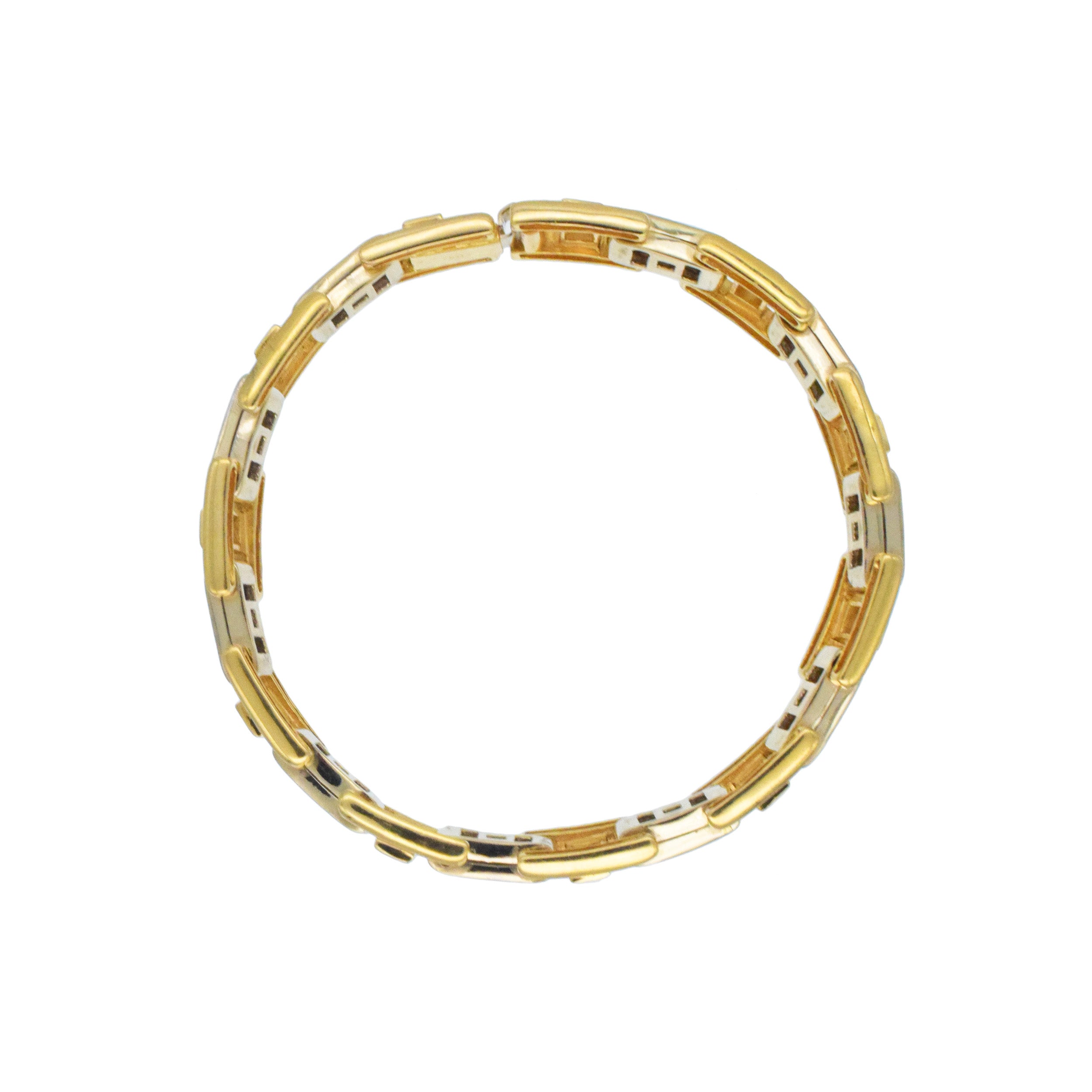 2.20ct Diamond Bracelet In 18k Two Tone Gold