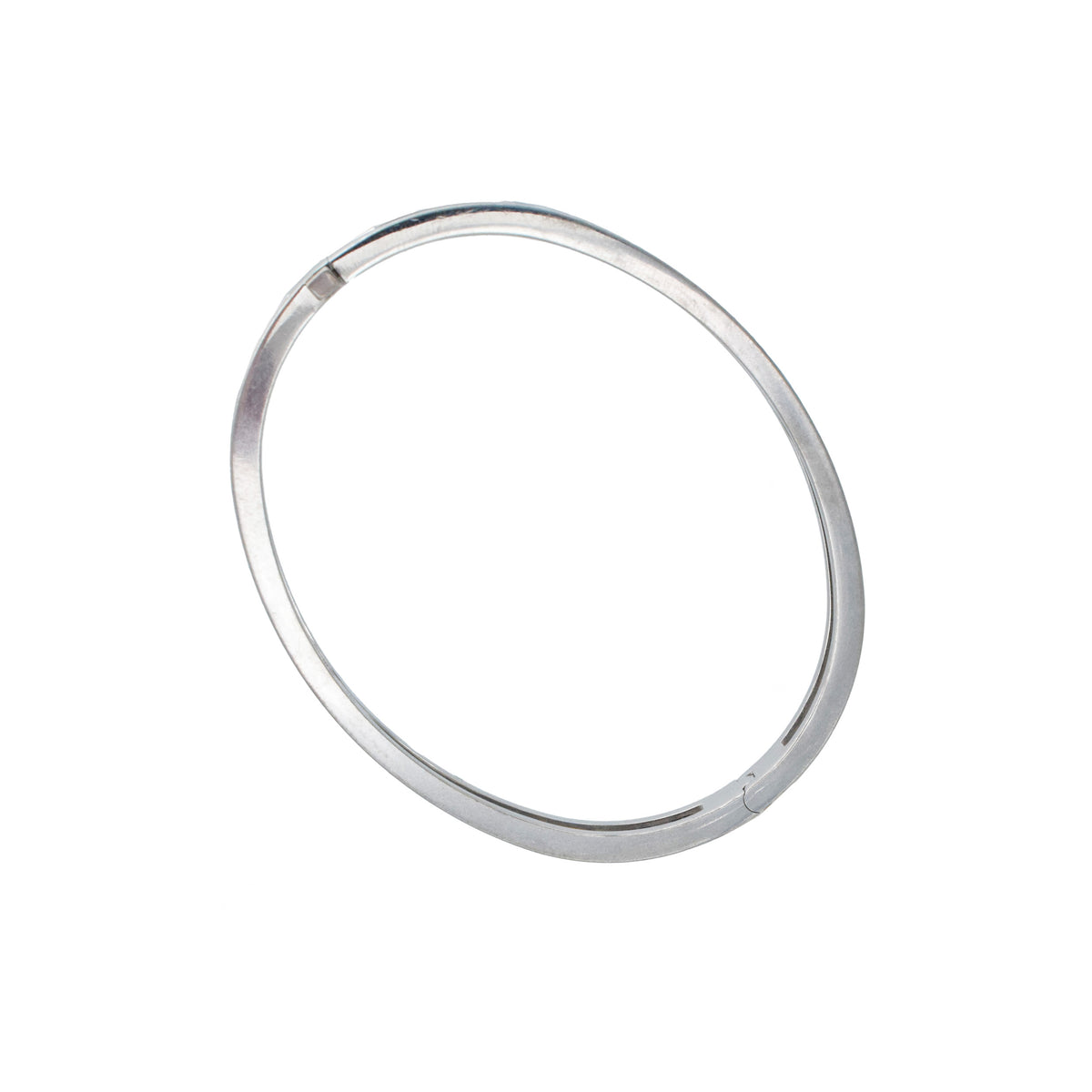 Bulgari B. Zero 1 Openwork Bangle Bracelet In 18k White Gold - Size Small