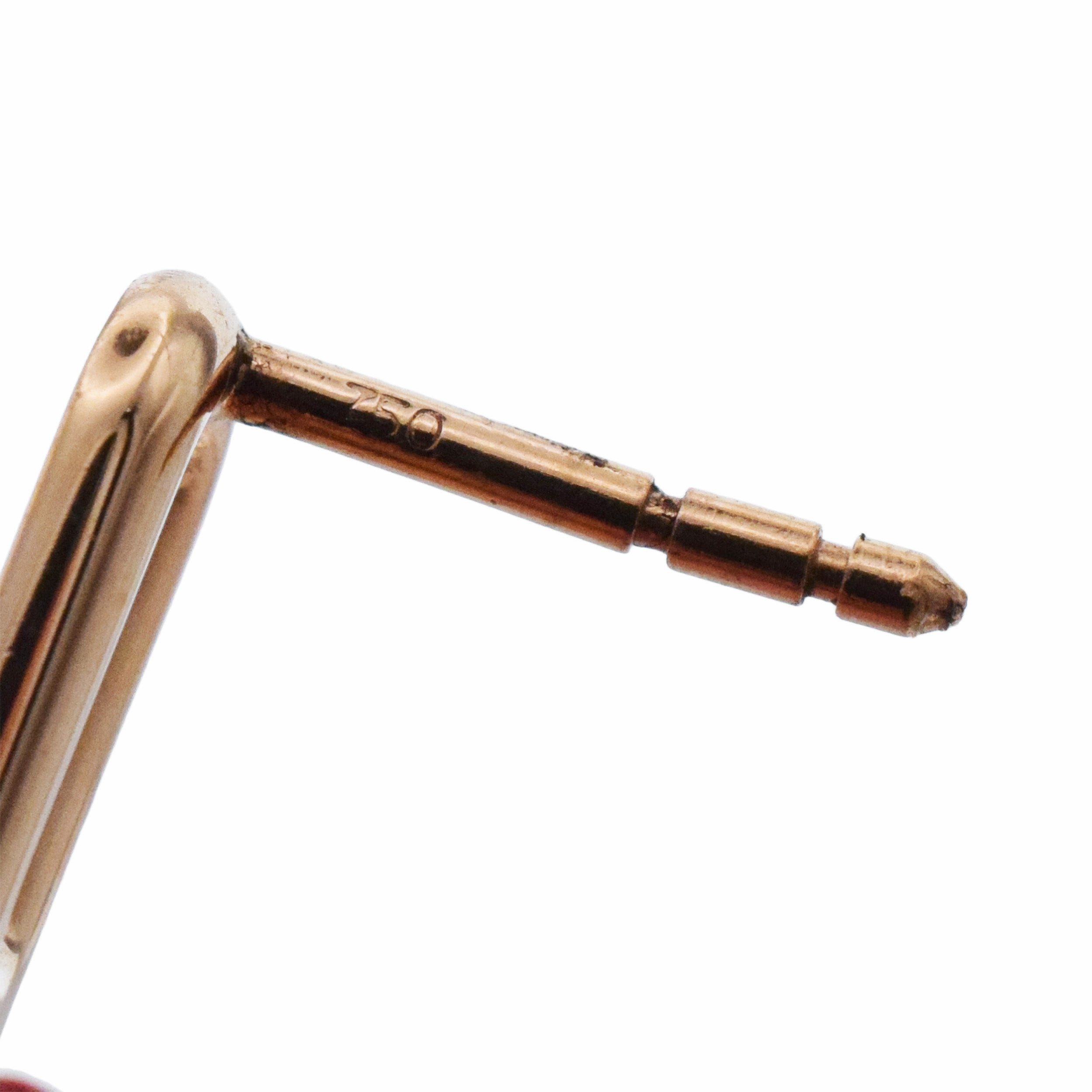 Hermes Diamond ' Chaine D'Ancre Chaos ' Earrings In 18K Rose Gold