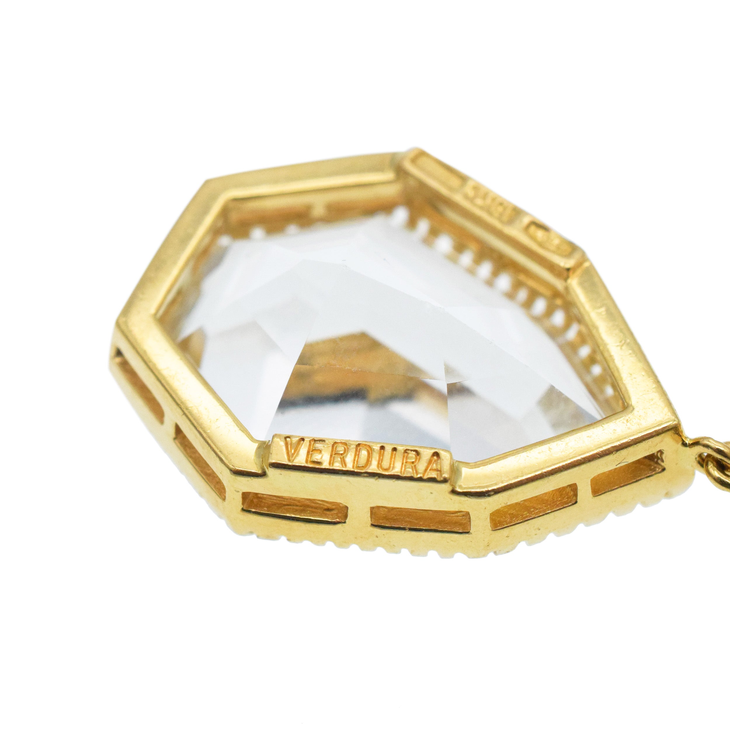 Verdura Byzantine Pendant Earrings In 18k Yellow Gold