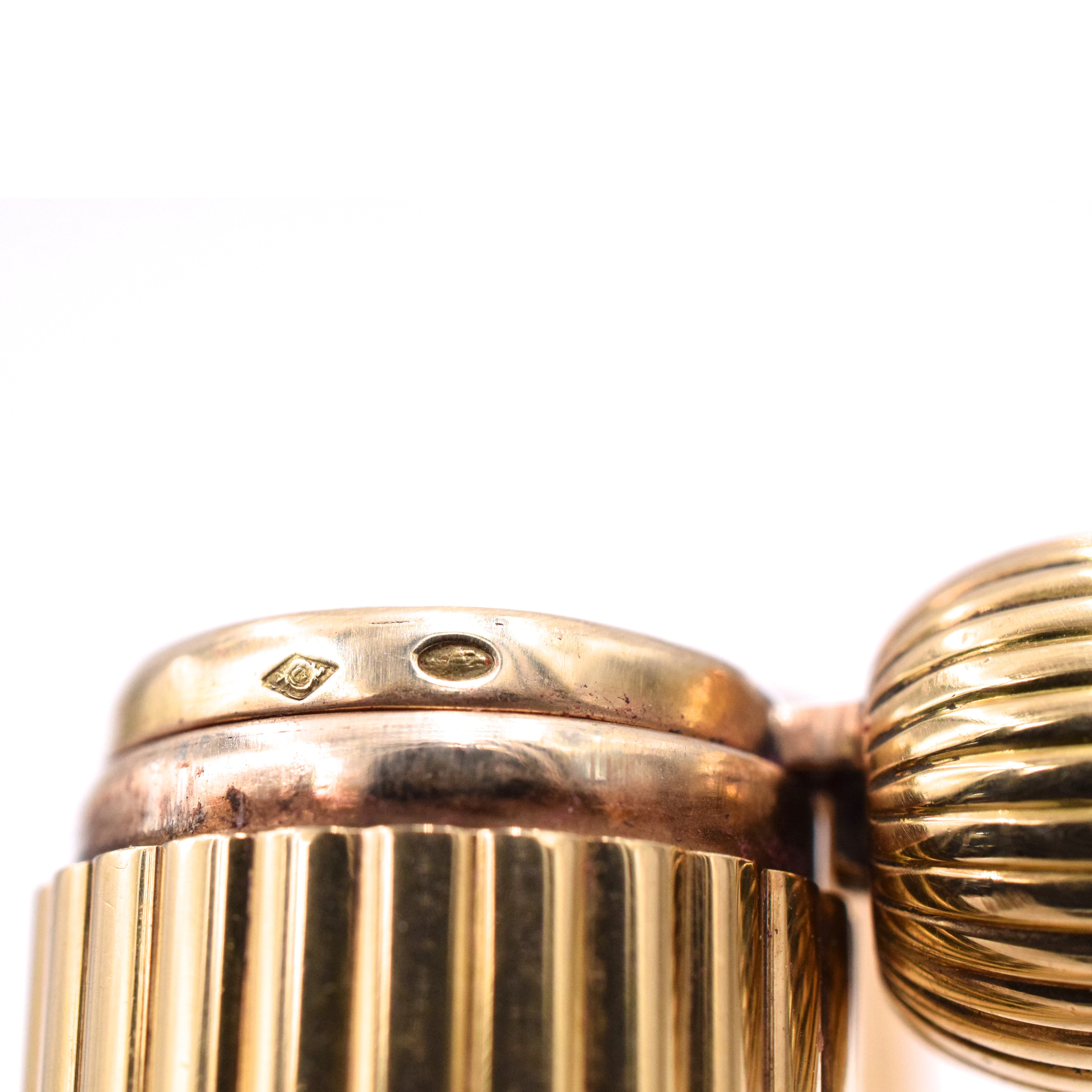 Cartier 1910-1920's Double Two-Sided Lipstick Holder In 18k Gold
