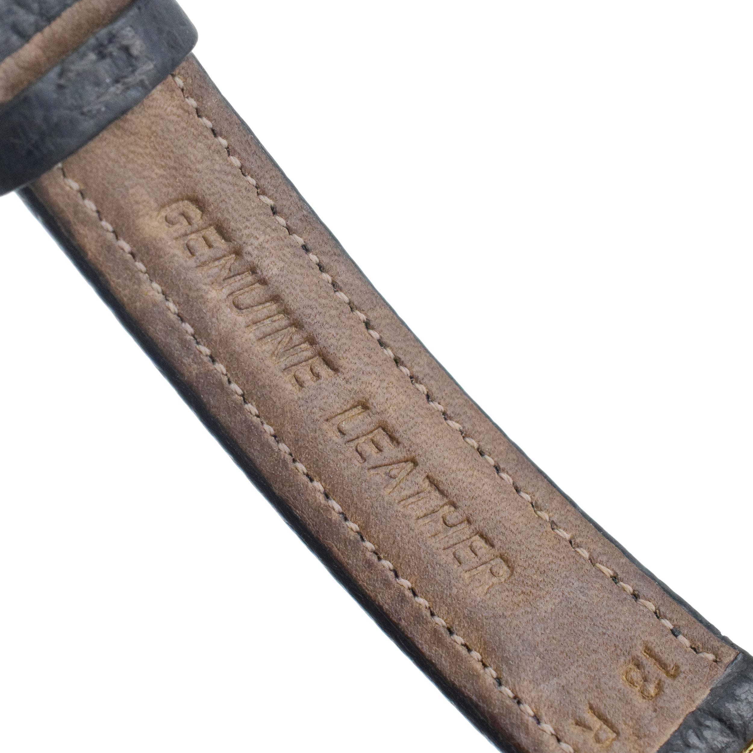 Tiffany& Co. Dual Zone Wrist Watch In 18k Yellow Gold With Lather Strap