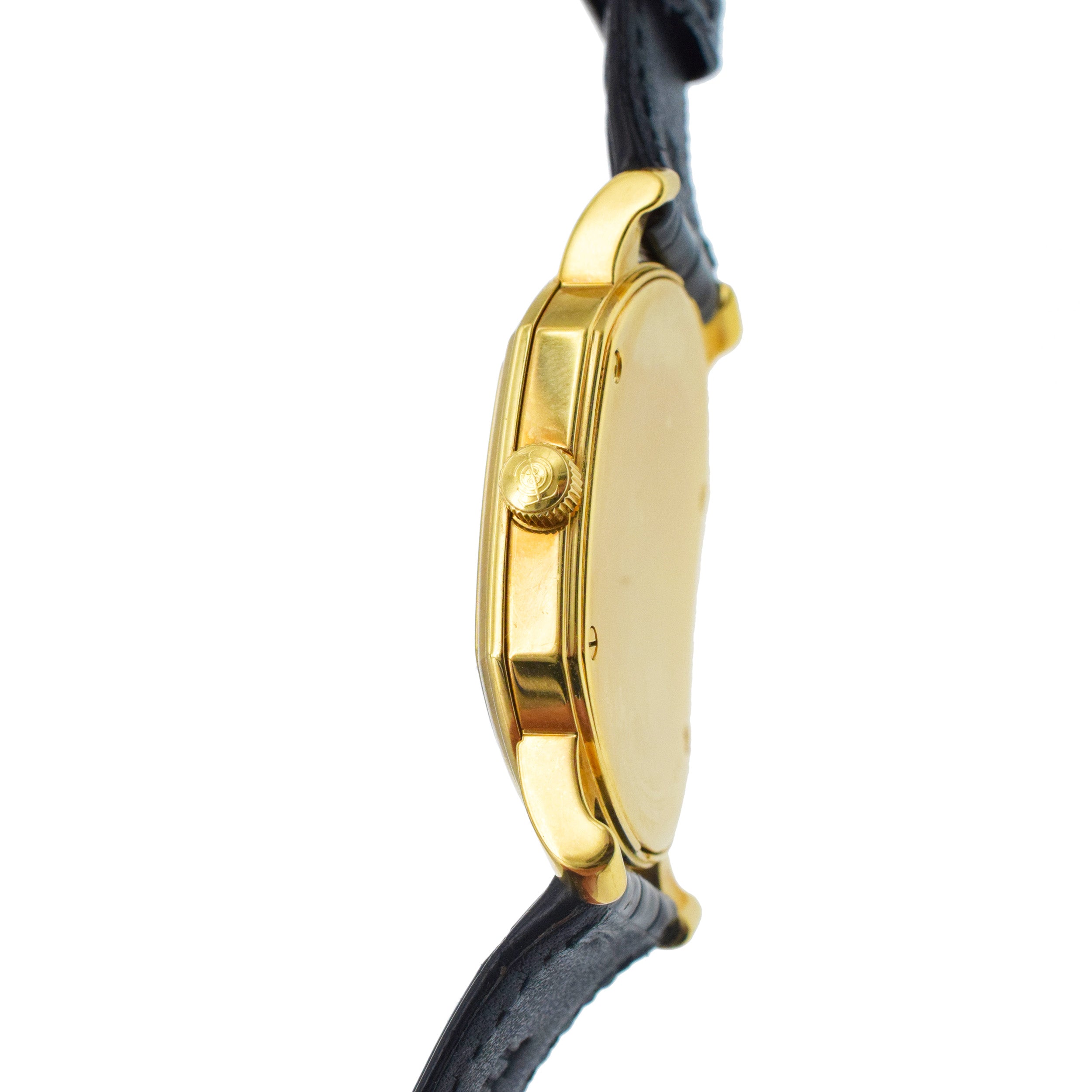 Tiffany & Co. Mark Coupe 18k Yellow Gold Watch With Original Alligator Strap