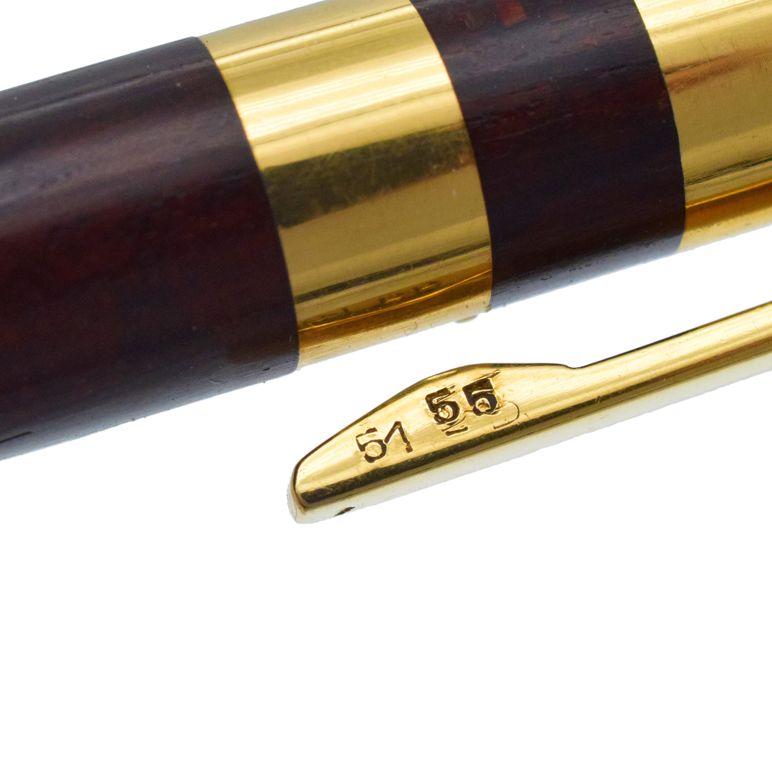 Van Cleef & Arpels 18k Yellow Gold And Wood Pen