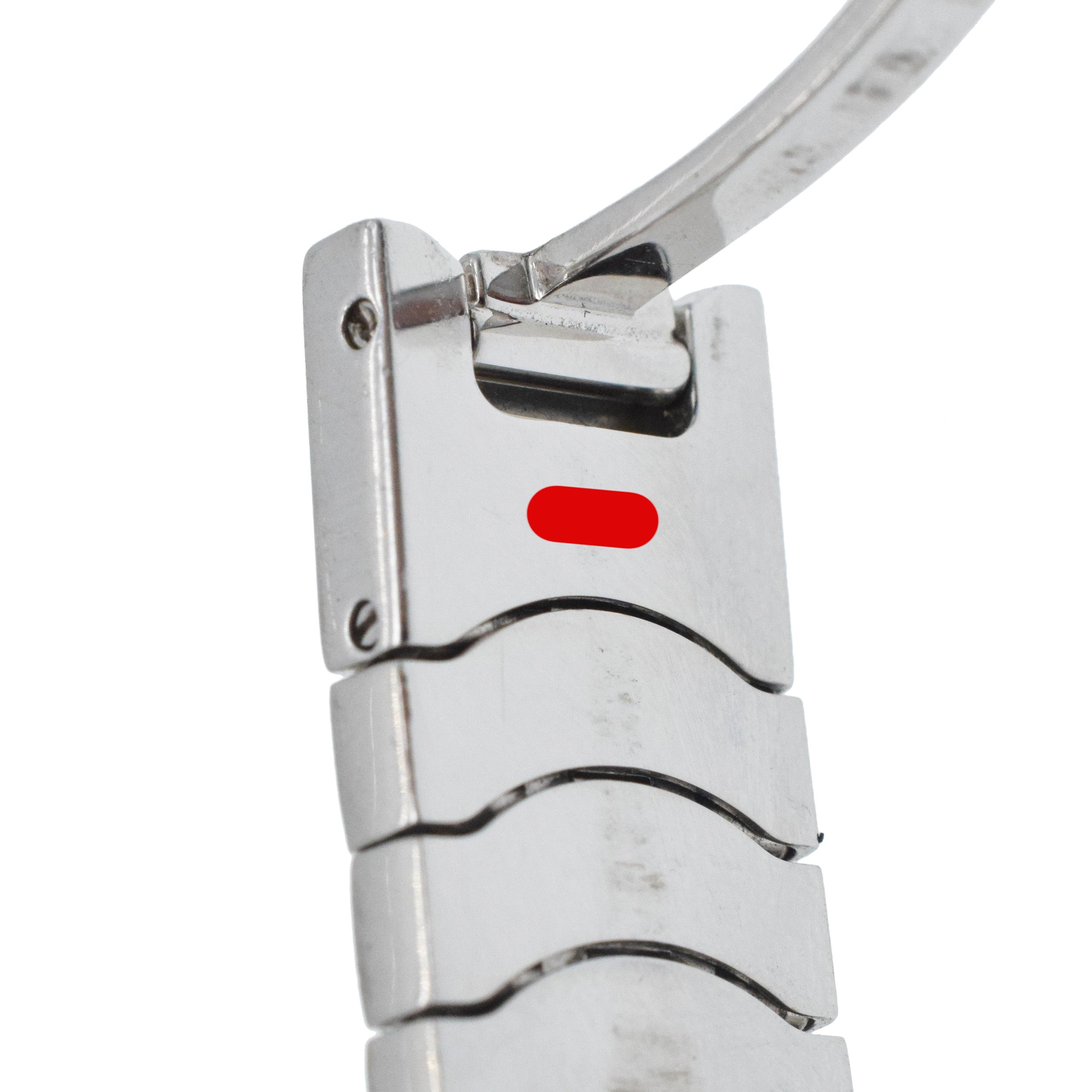 Edel Satya 18k White Gold Watch With Diamonds And Mother Of Pearl