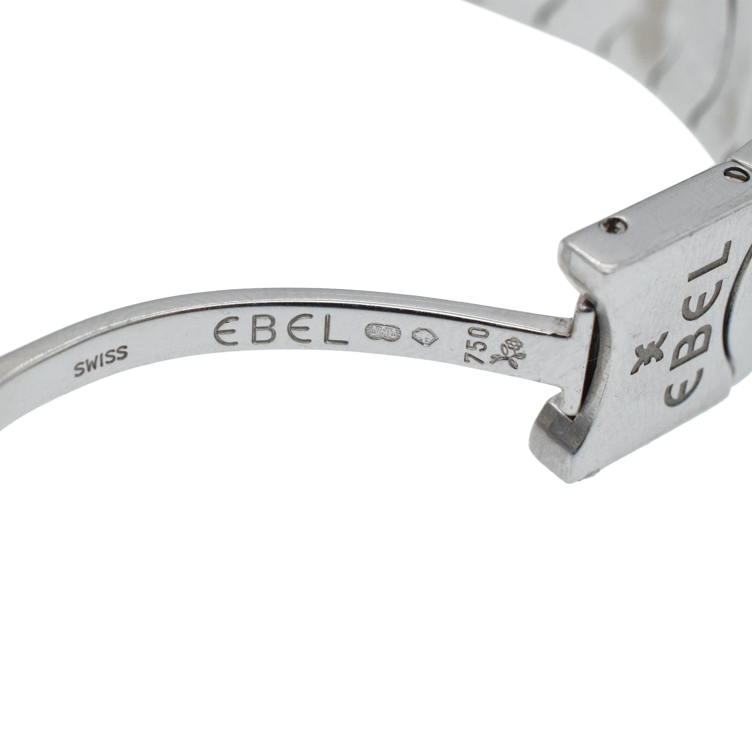 Edel Satya 18k White Gold Watch With Diamonds And Mother Of Pearl