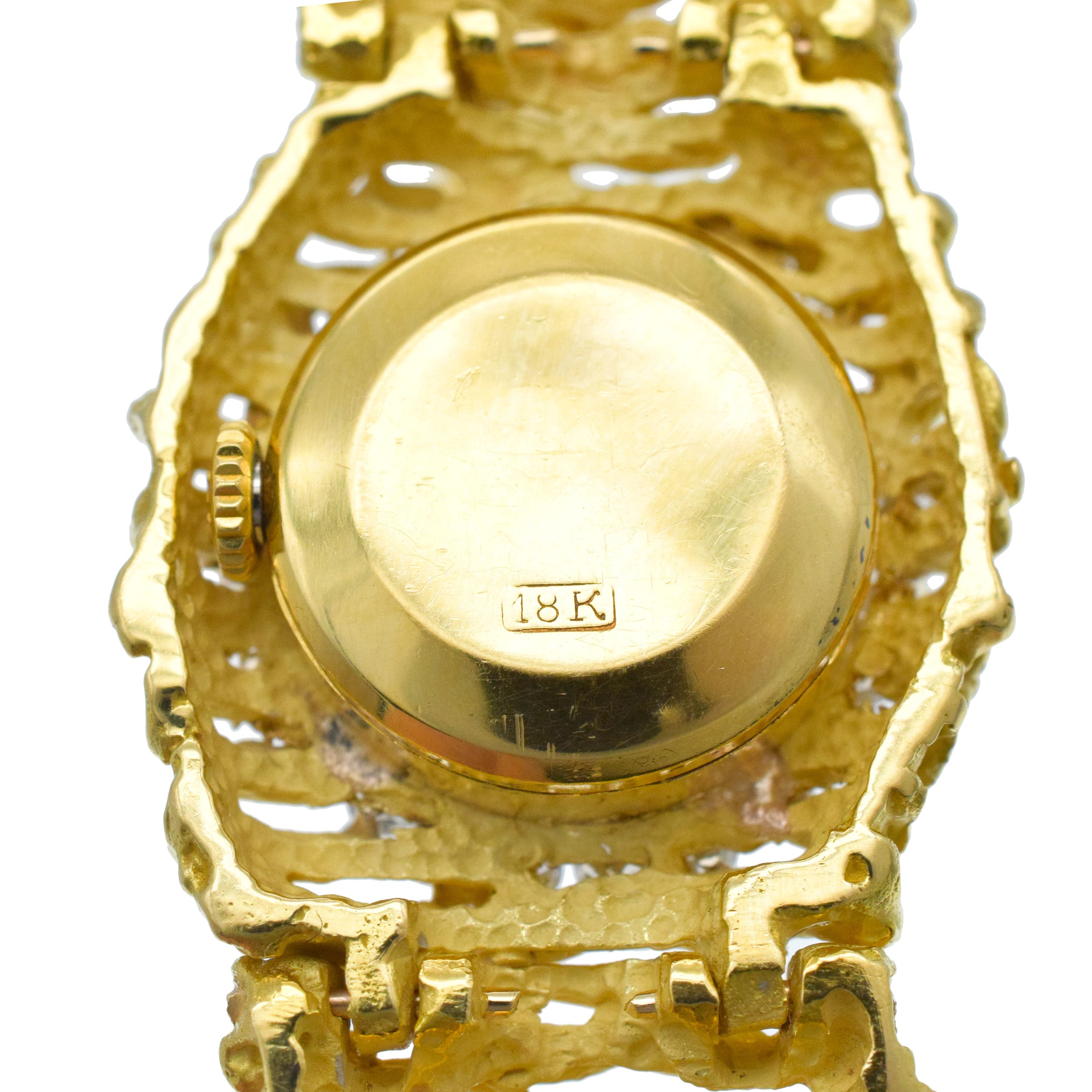 Ebel Lady's Gold and Diamond Cocktail Wristwatch In 18k Yellow Gold
