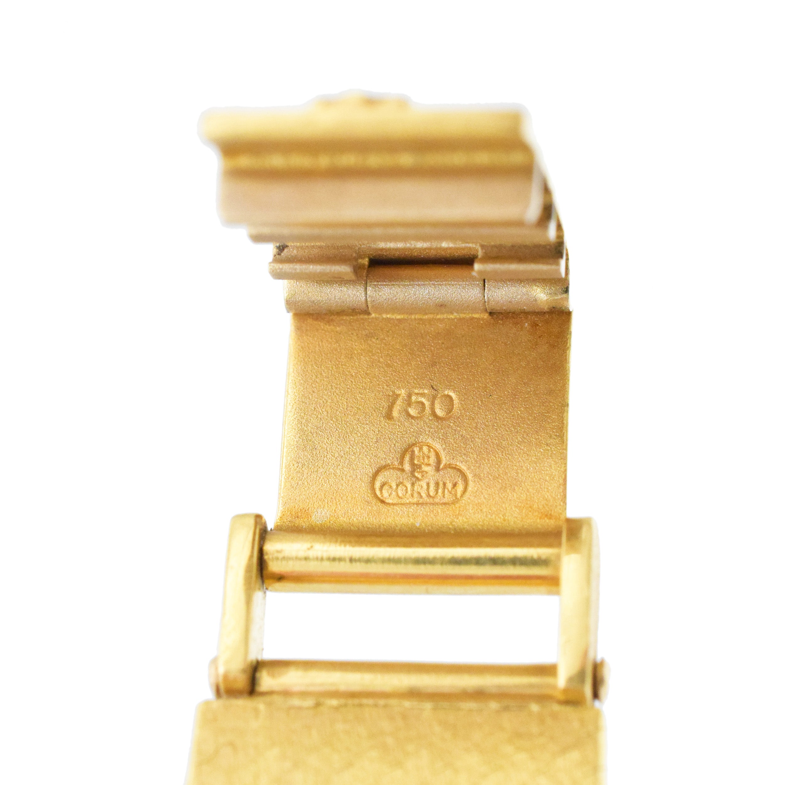Corum Lapis Lazuli And Diamond Ladies Wrist Watch In 18k Yellow Gold