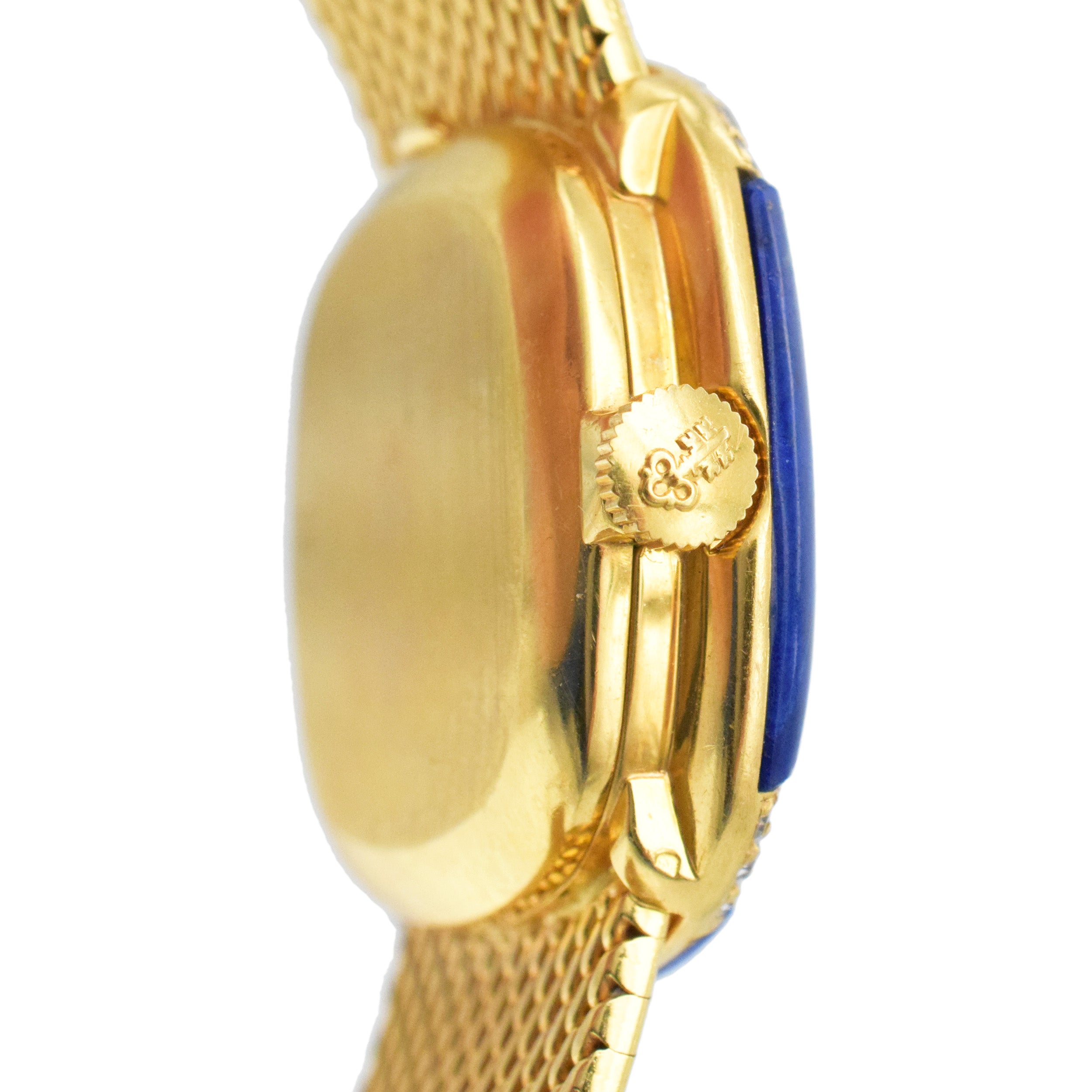 Corum Lapis Lazuli And Diamond Ladies Wrist Watch In 18k Yellow Gold