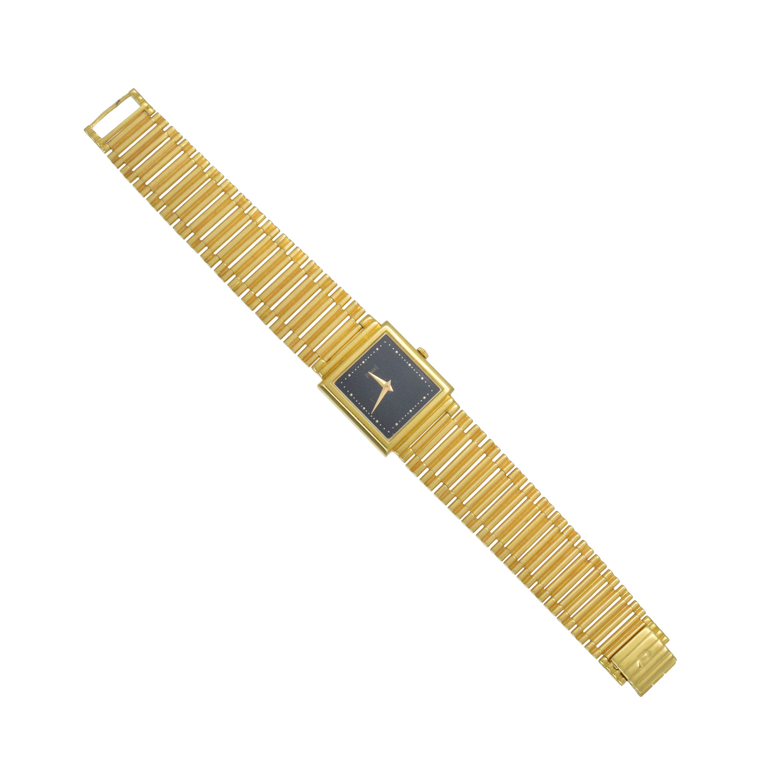 Piaget Wrist Watch In 18k Yellow Gold, Black Dial