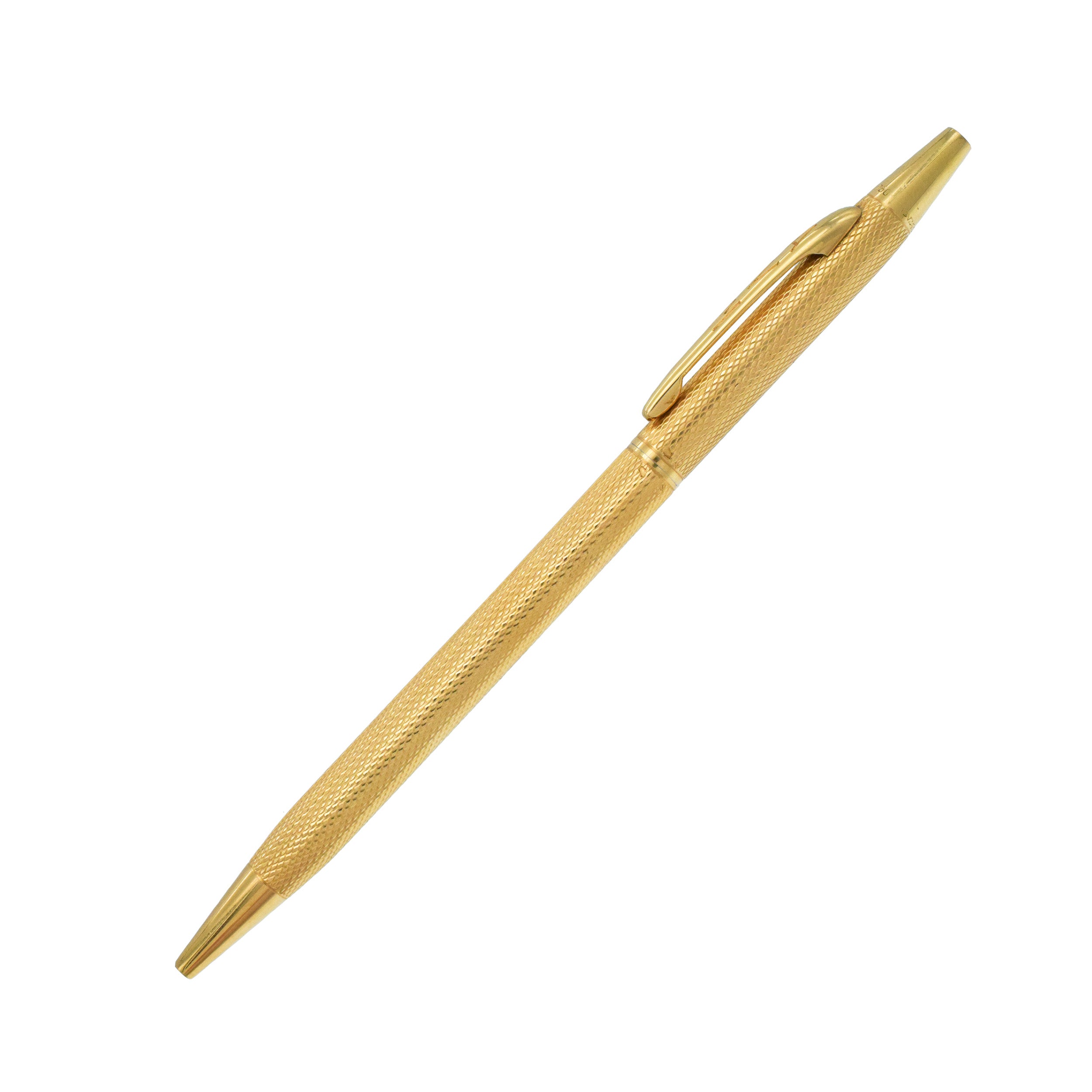 Van Cleef & Arpels 18k Yellow Gold Twist Ballpoint Pen