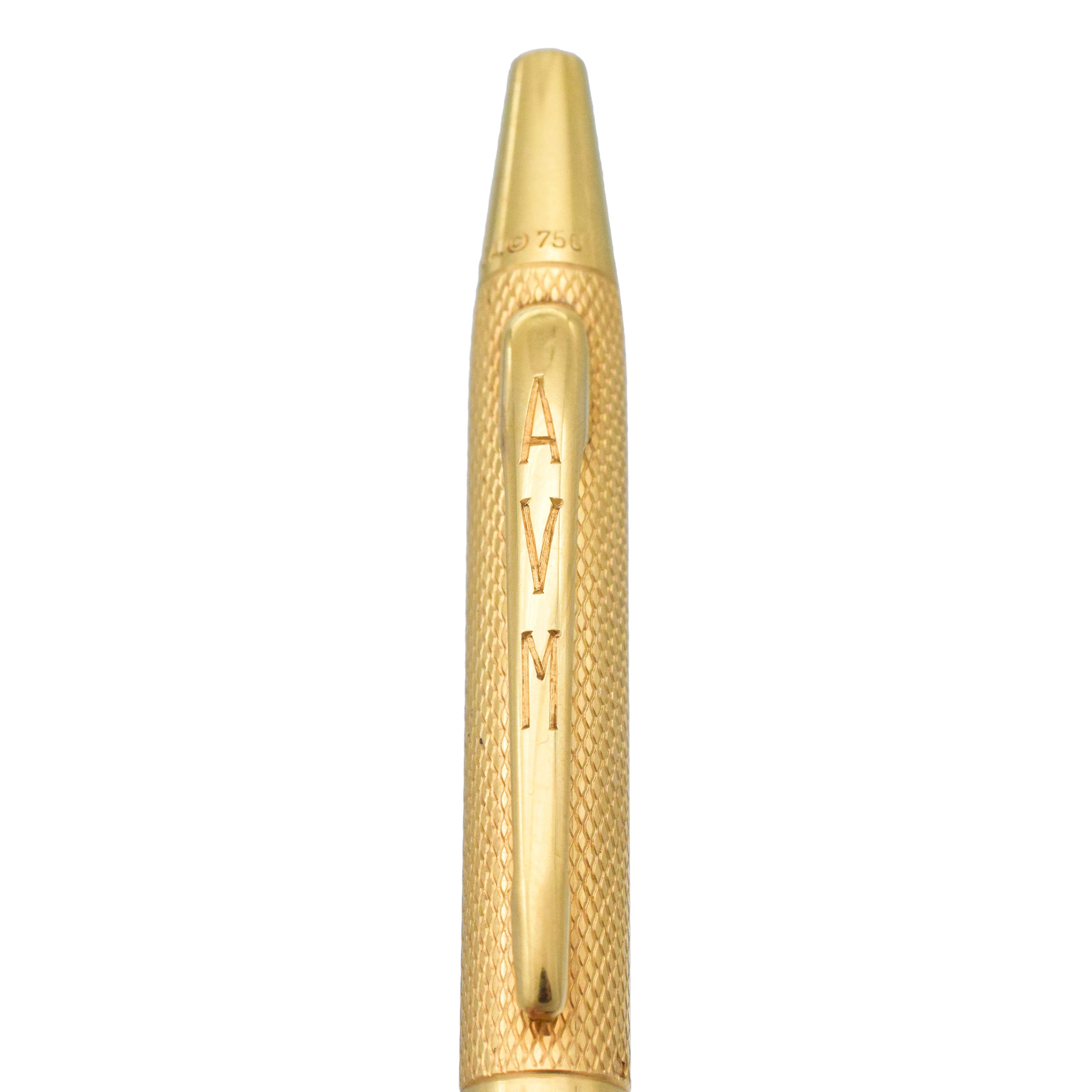 Van Cleef & Arpels 18k Yellow Gold Twist Ballpoint Pen