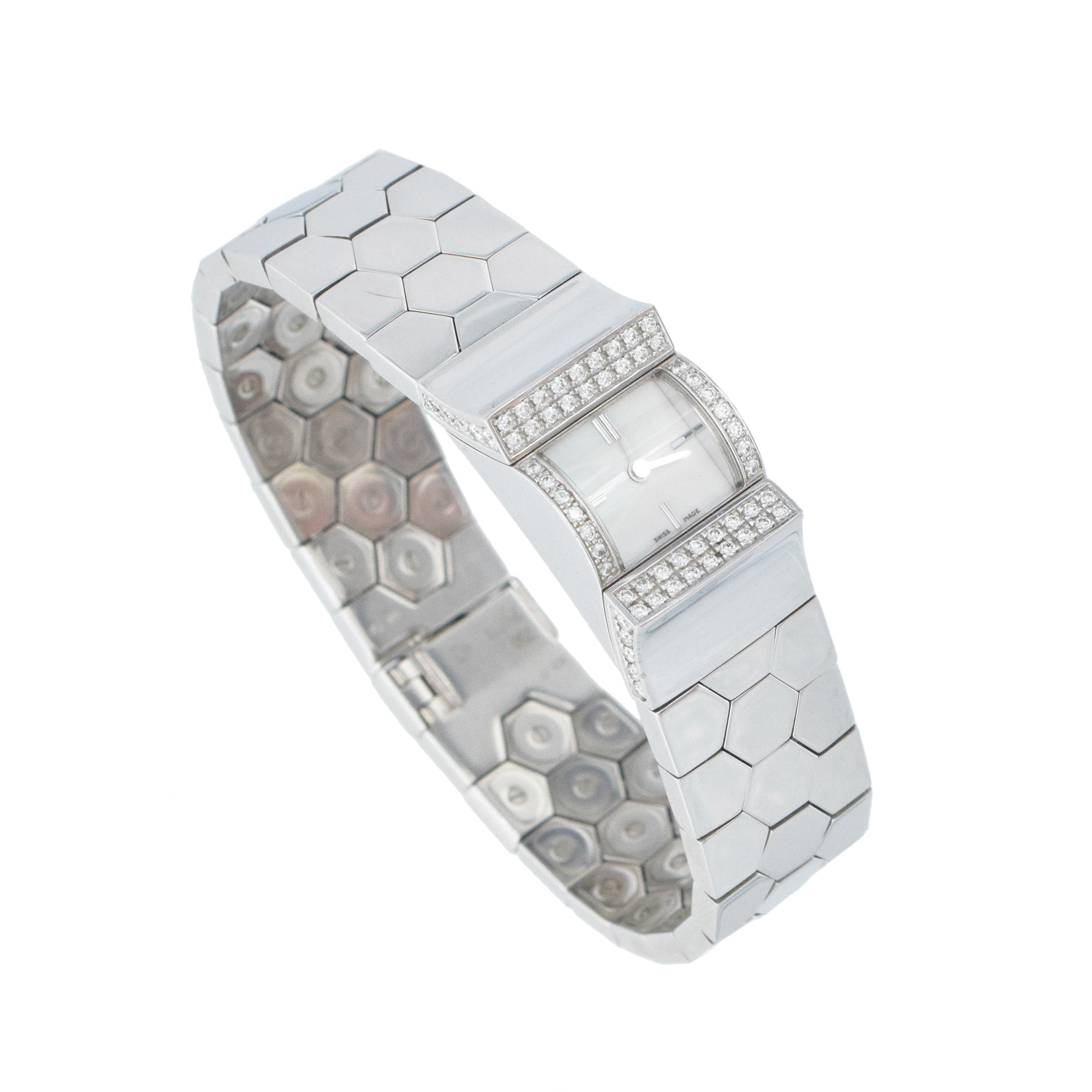 Van Cleef & Arpels Ludo Swann Watch In 18k White Gold With Diamond Accents