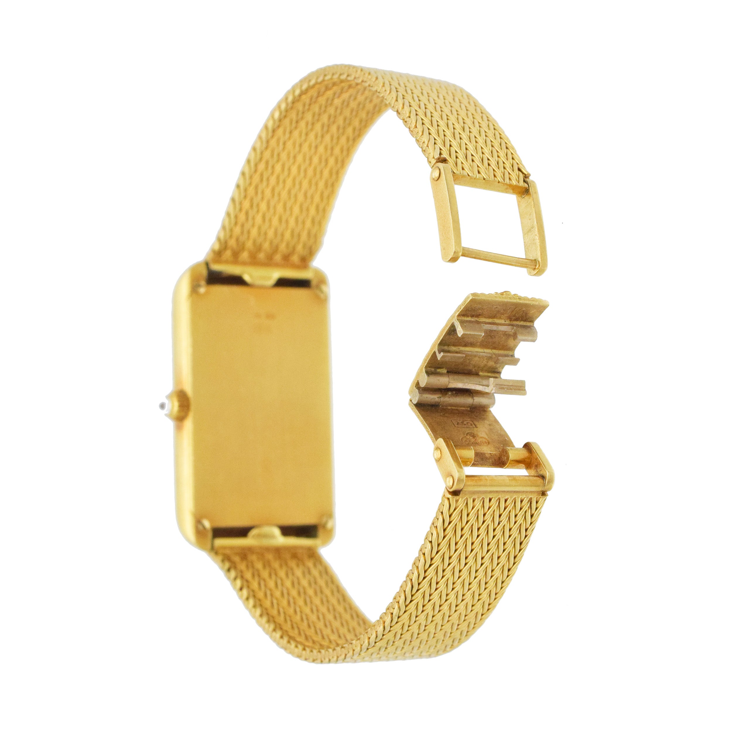 Corum Union Bank Of Switzerland Gold Bar Wrist Watch In 18k Yellow Gold