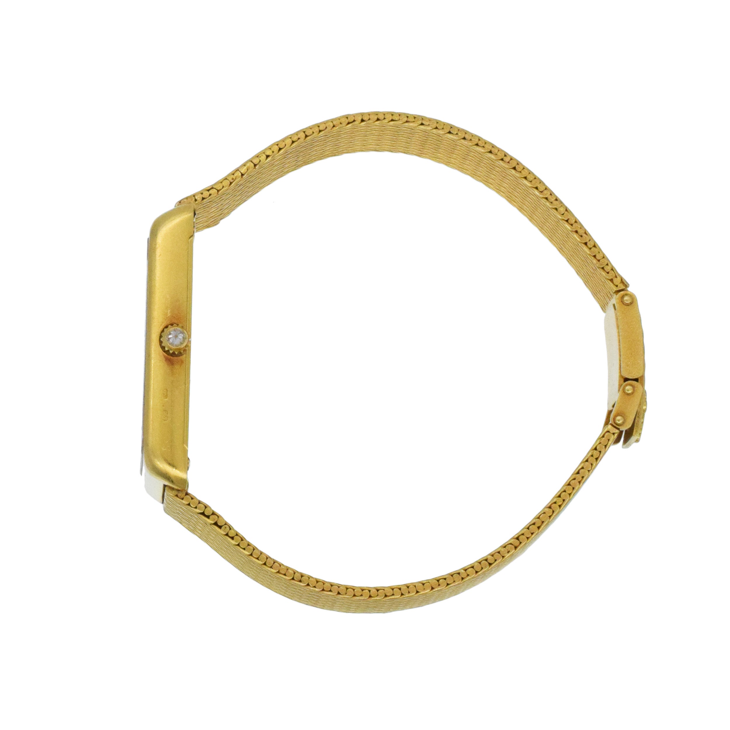 Corum Union Bank Of Switzerland Gold Bar Wrist Watch In 18k Yellow Gold